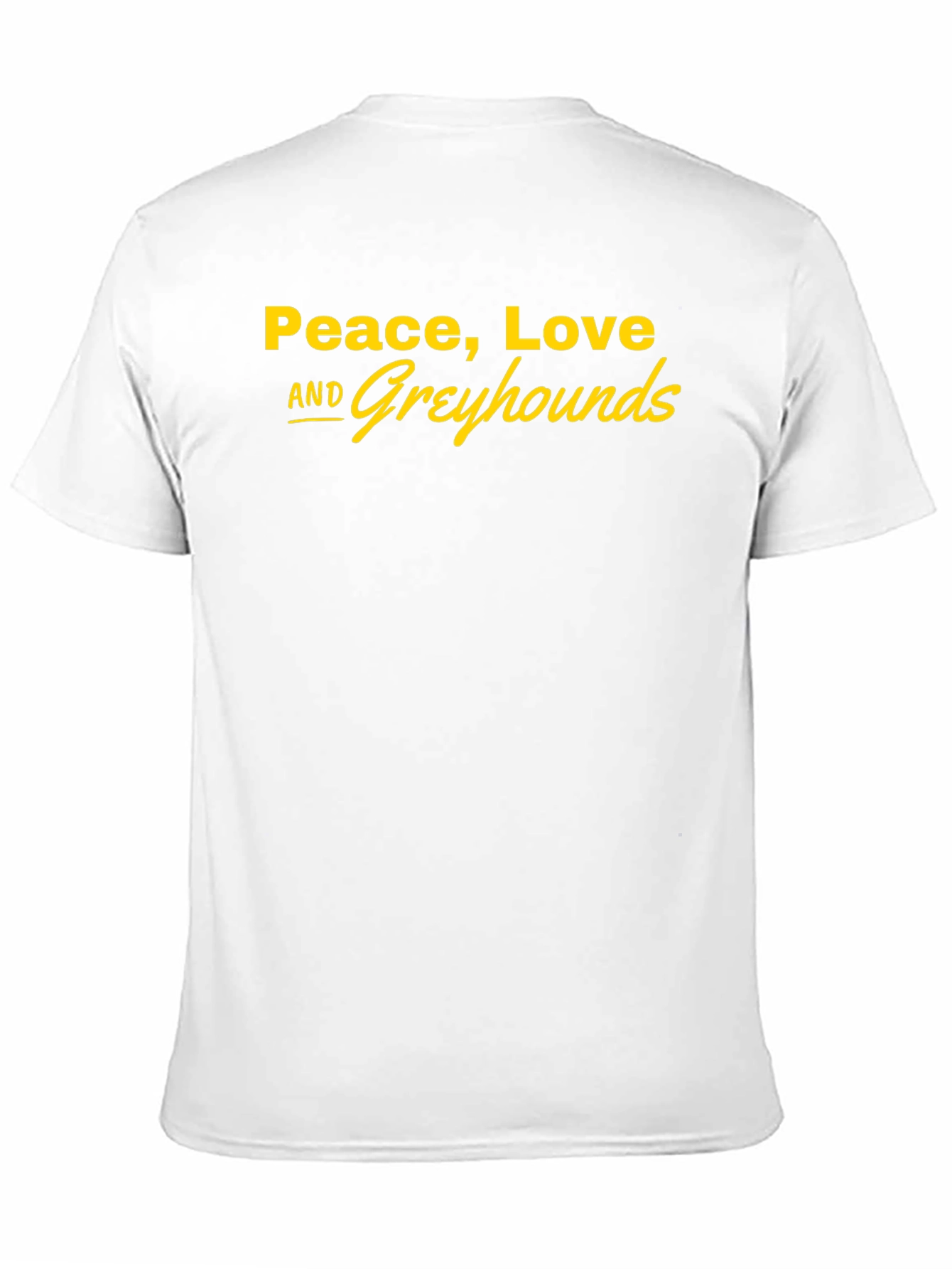 Peace Love and Greyhounds Graphic Tee - Black