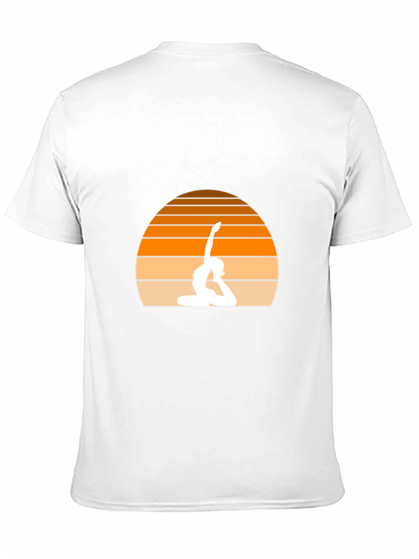 Yoga Sunset Black T-Shirt