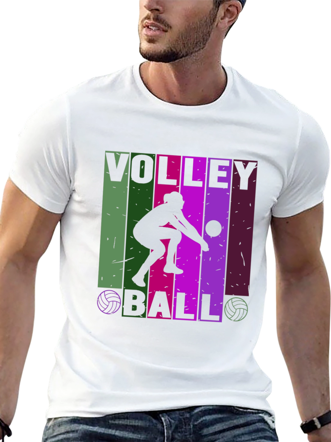 Volleyball Graphic Tee - Stylish Athletic Design