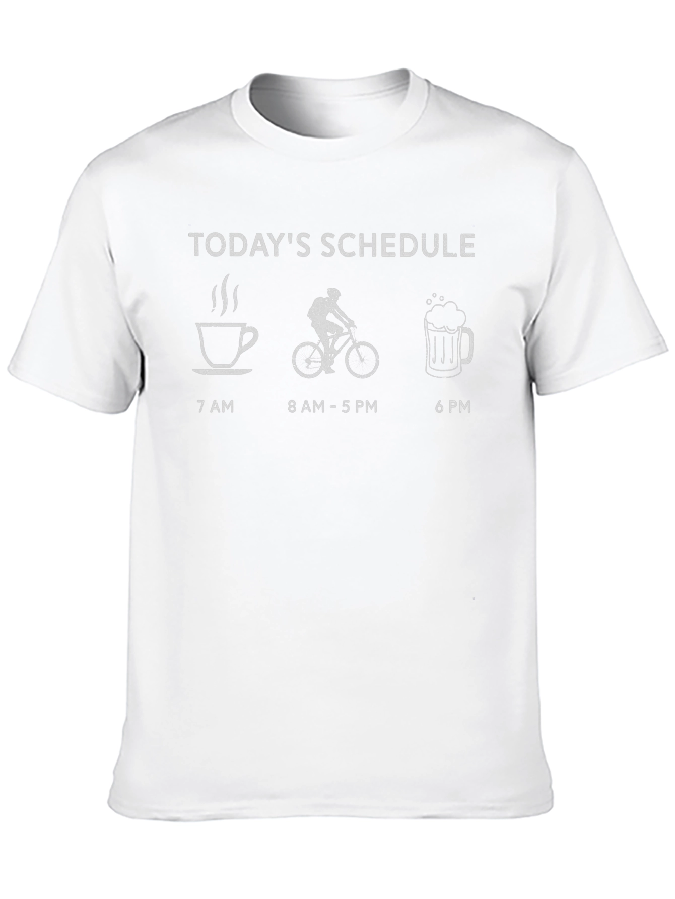 Todays Schedule T-Shirt - Coffee Bike Beer