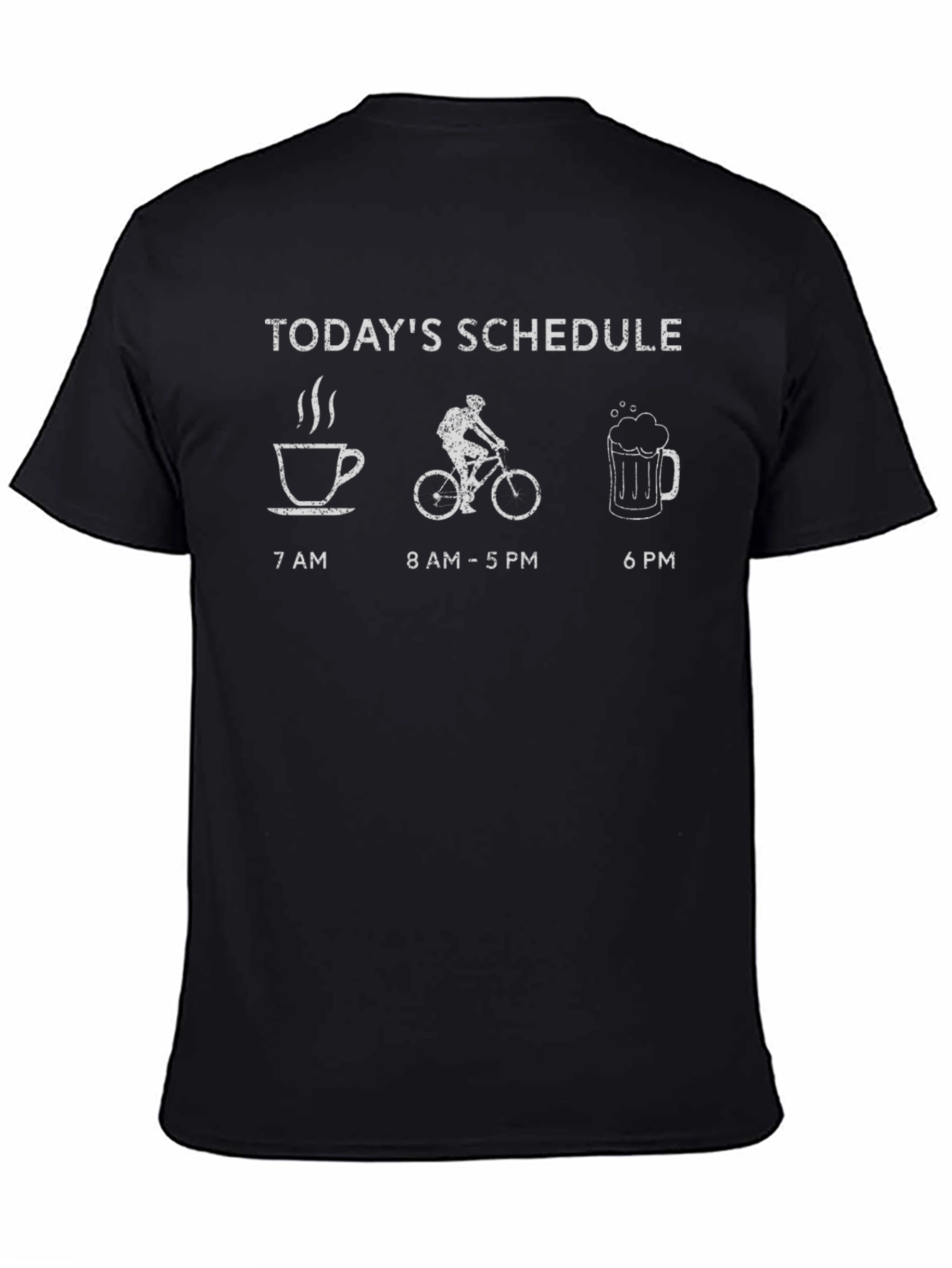 Todays Schedule T-Shirt - Coffee Bike Beer