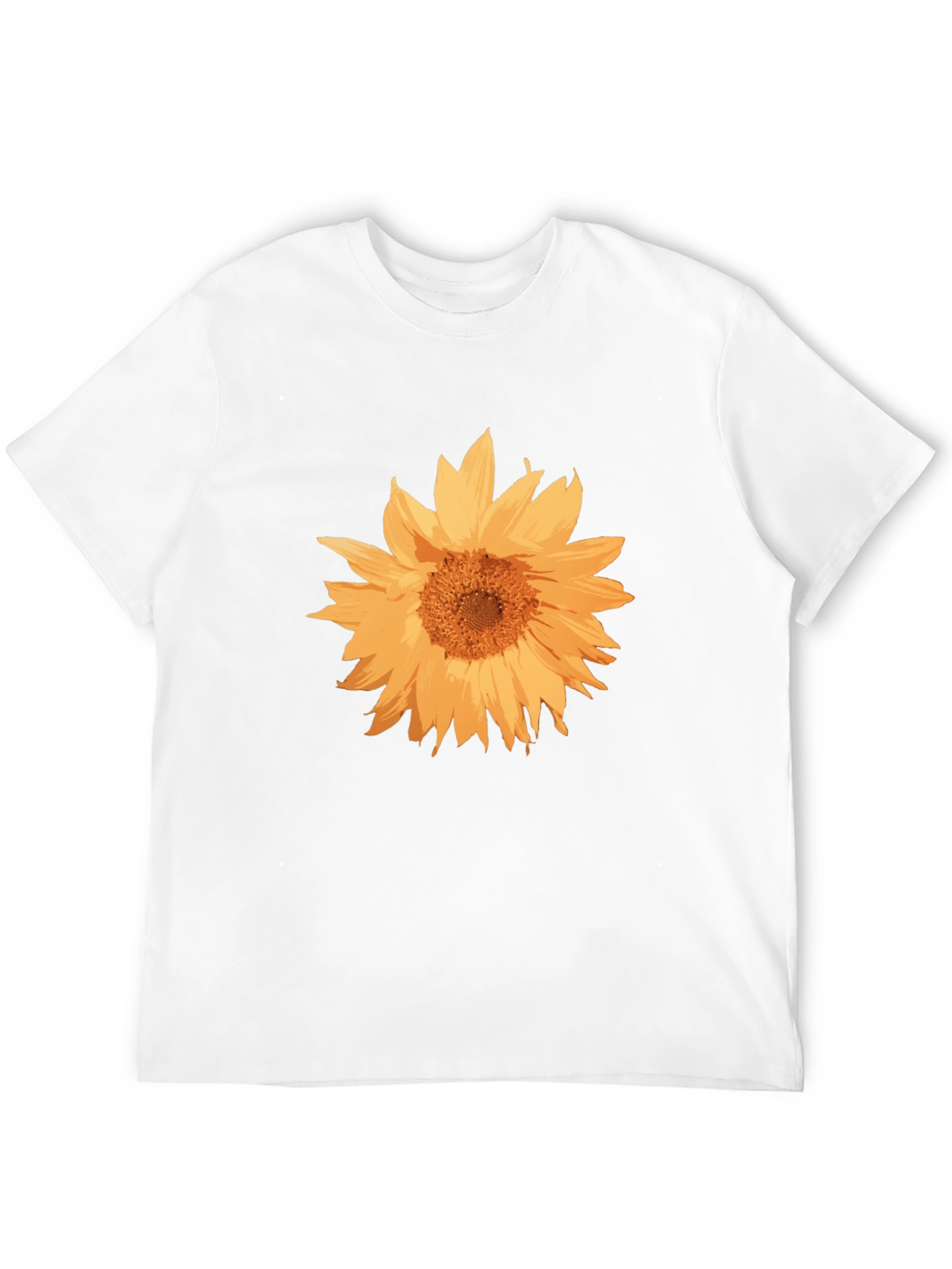 Sunflower Graphic Tee - Casual Black T-Shirt