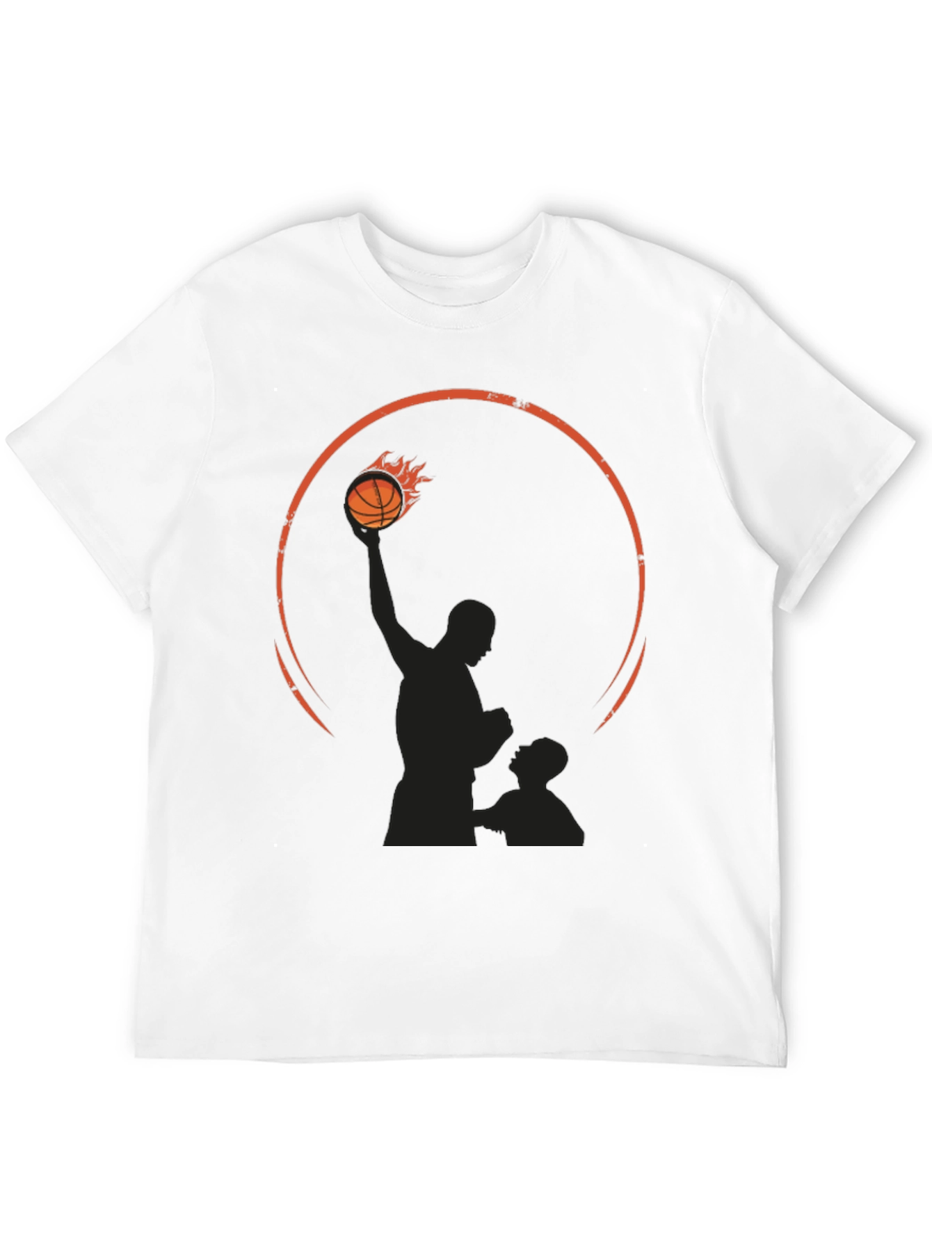 Basketball Silhouette Graphic T-Shirt