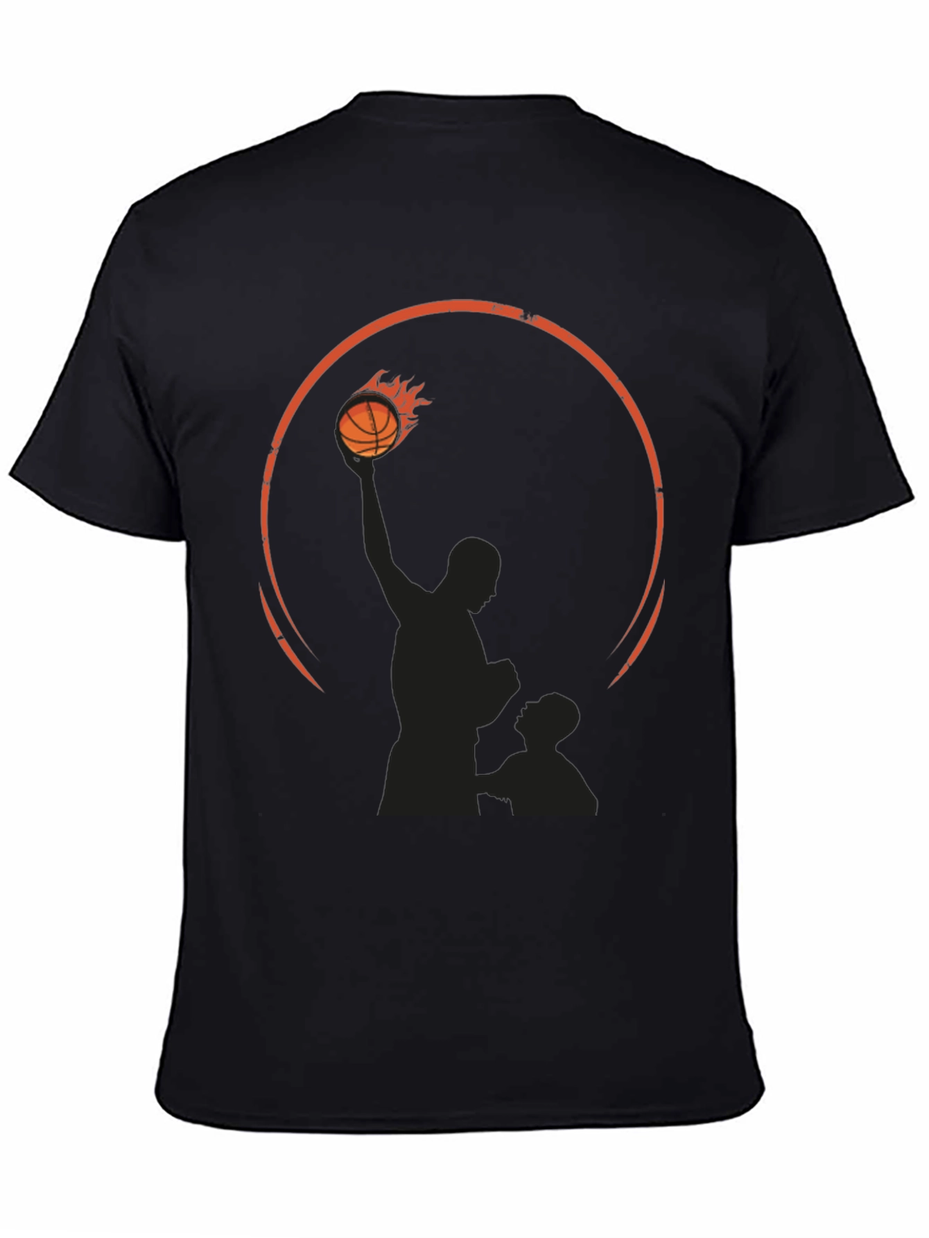 Basketball Silhouette Graphic T-Shirt