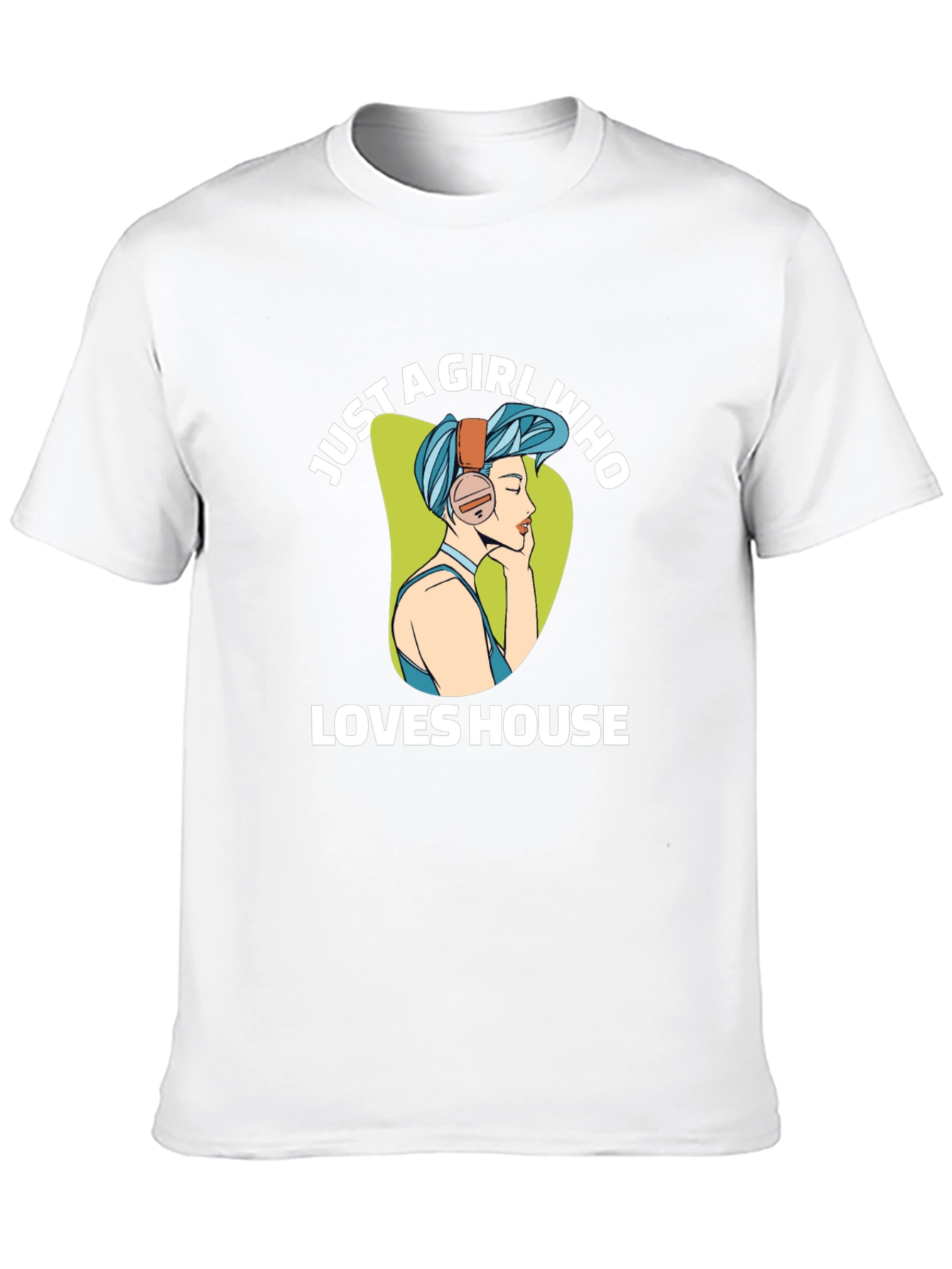 Just A Girl Who Loves House Music Graphic T-Shirt