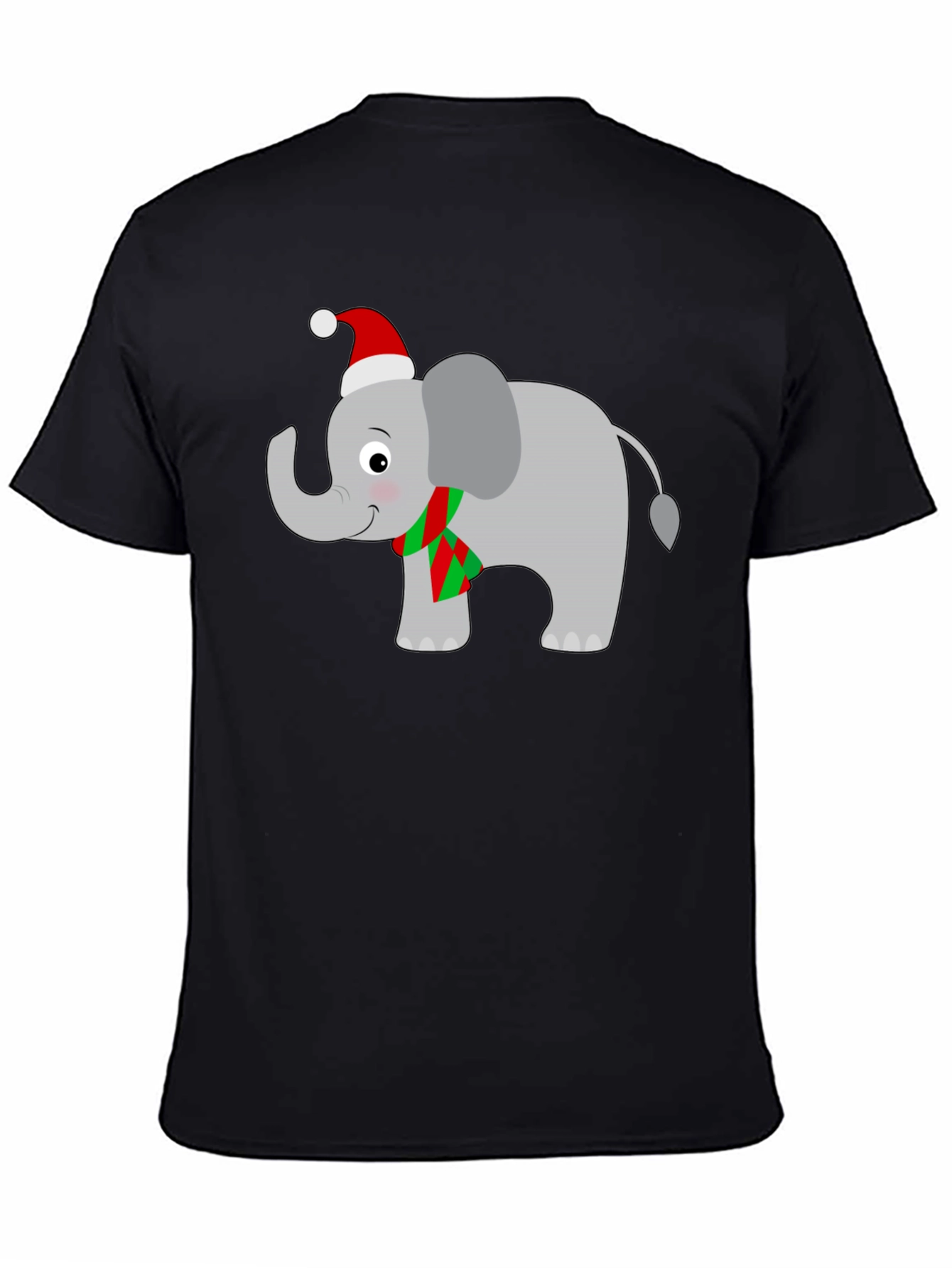 Festive Elephant T-Shirt - Holiday Cheer!