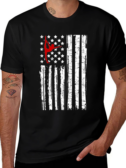 Gymnastics USA Flag T-Shirt