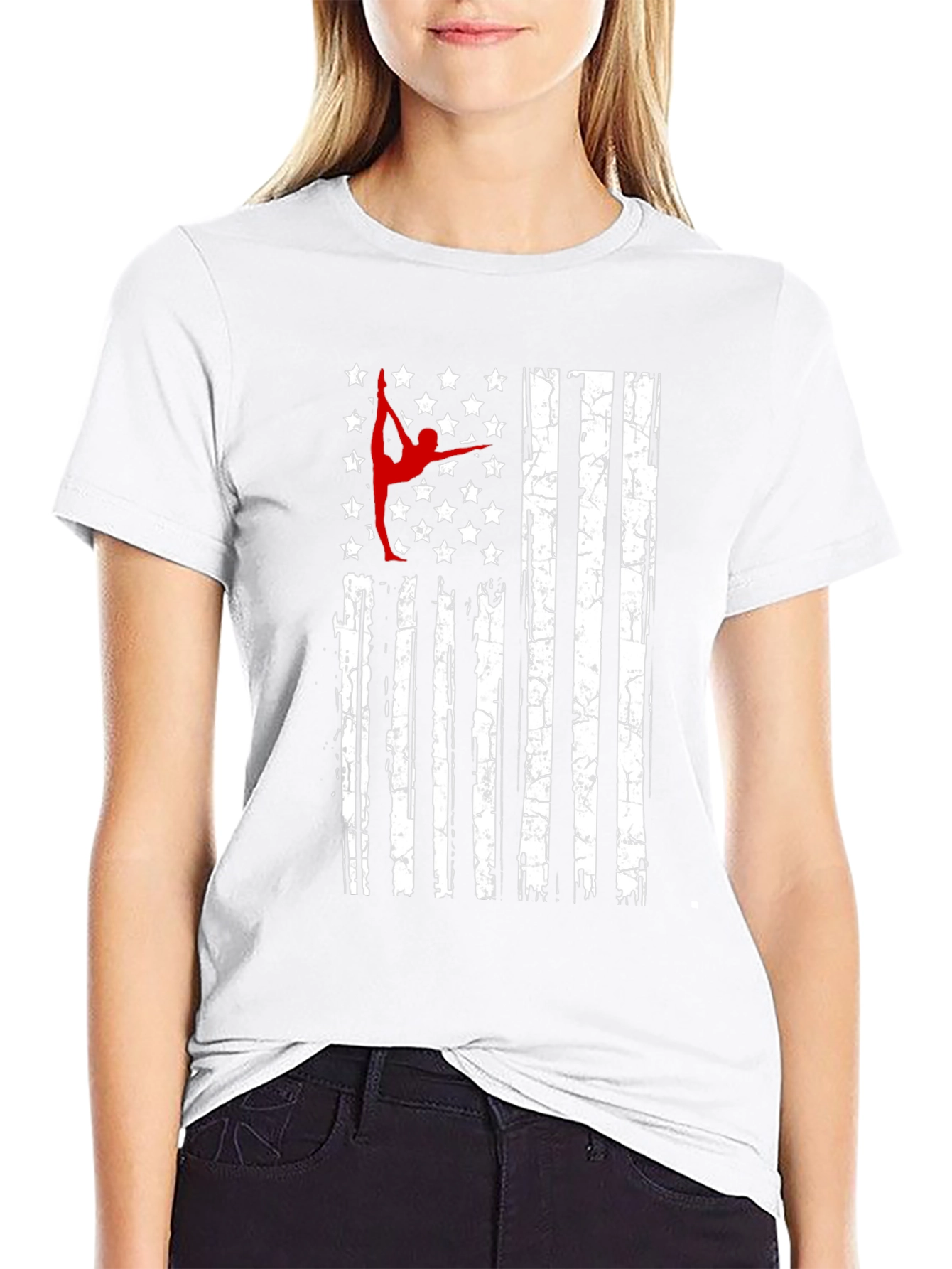 Gymnastics USA Flag T-Shirt