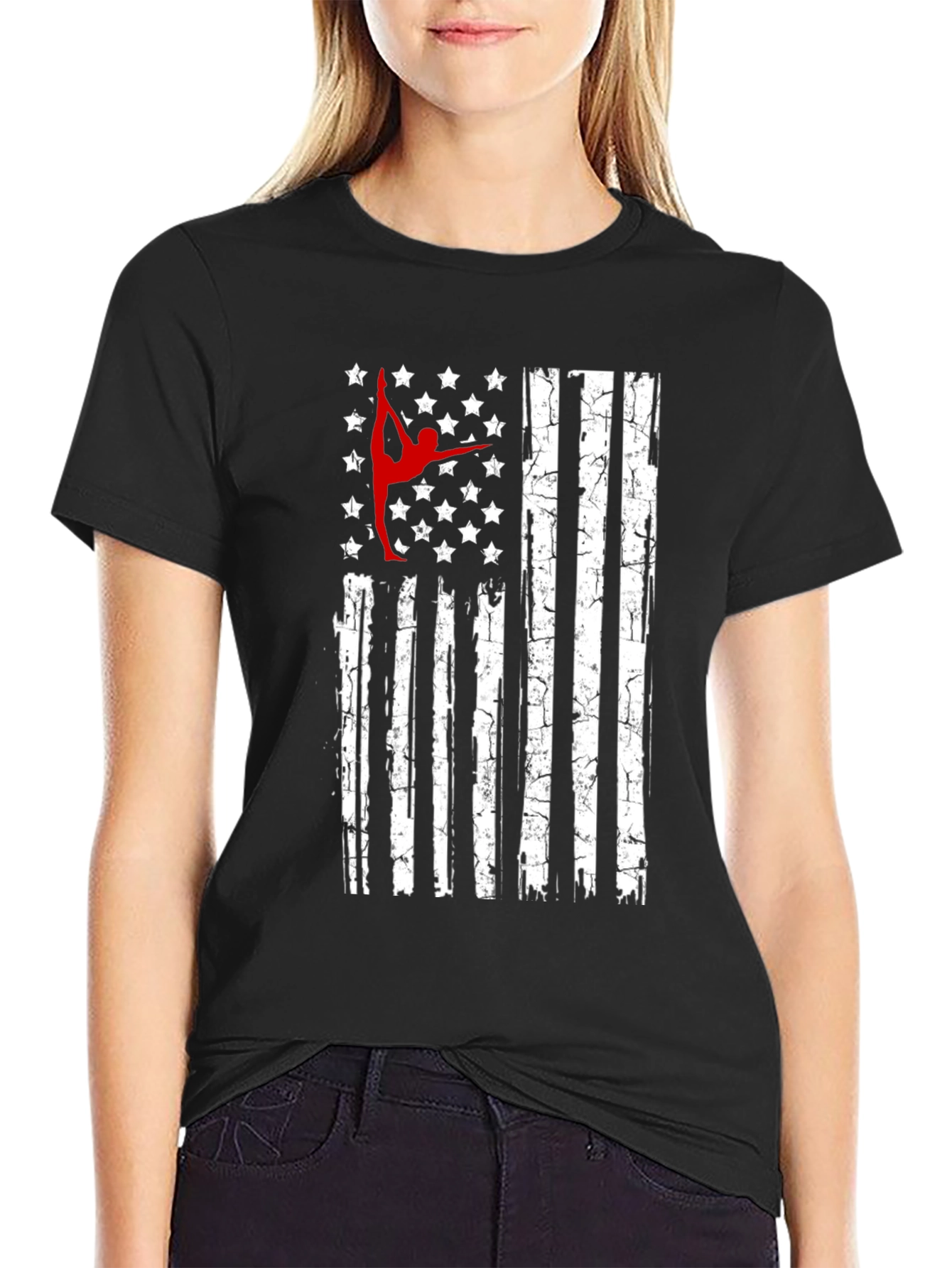 Gymnastics USA Flag T-Shirt