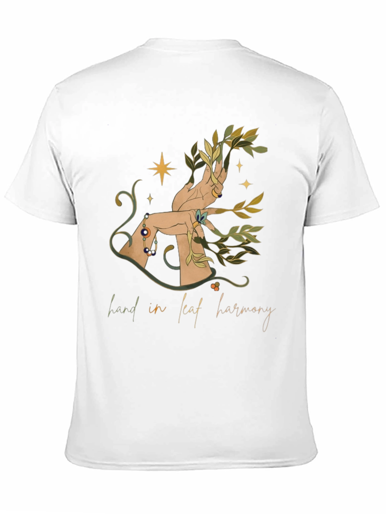 Hand in Leaf Harmony Graphic Tee