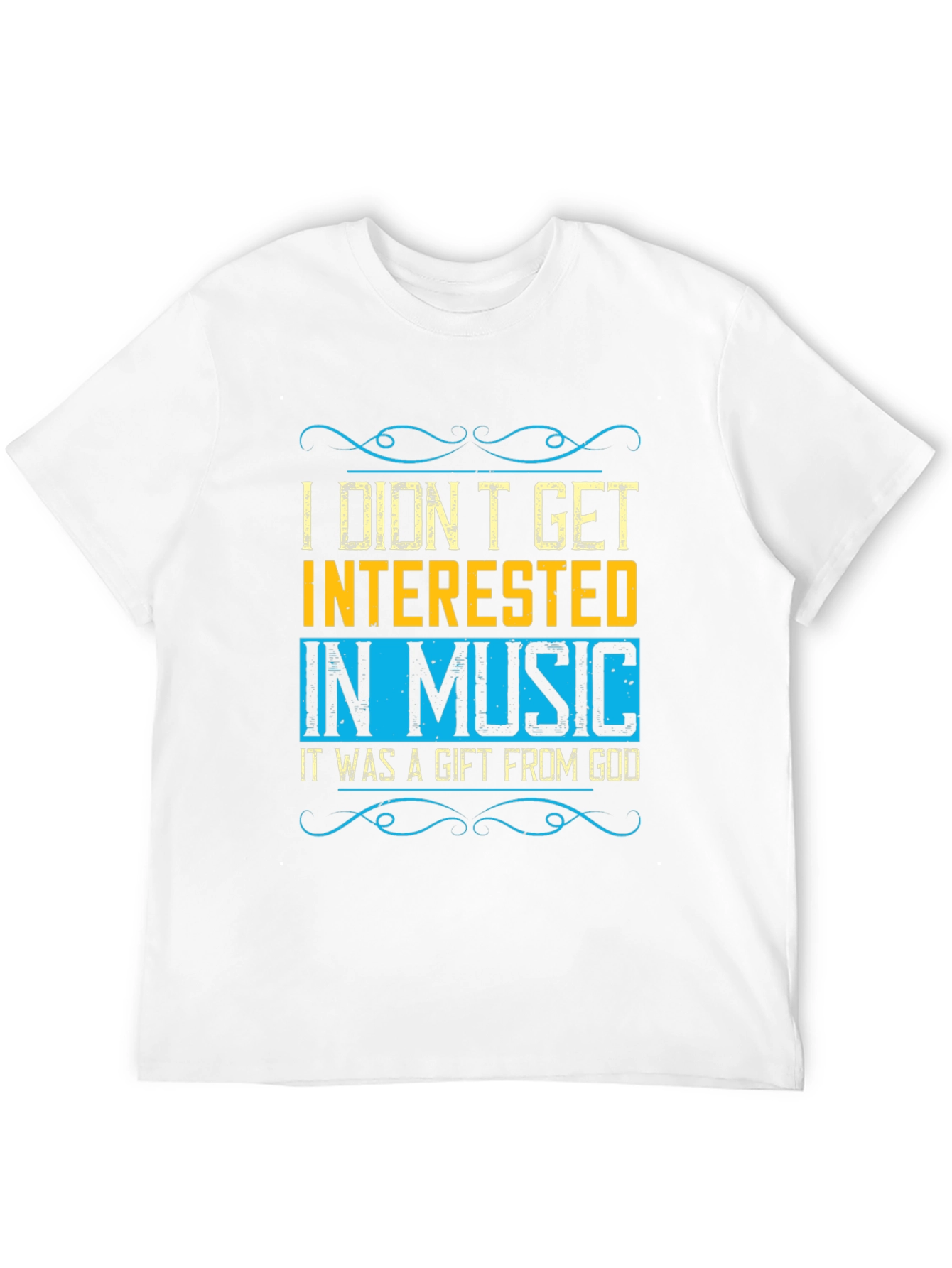 Music Gift from God Black Graphic Tee