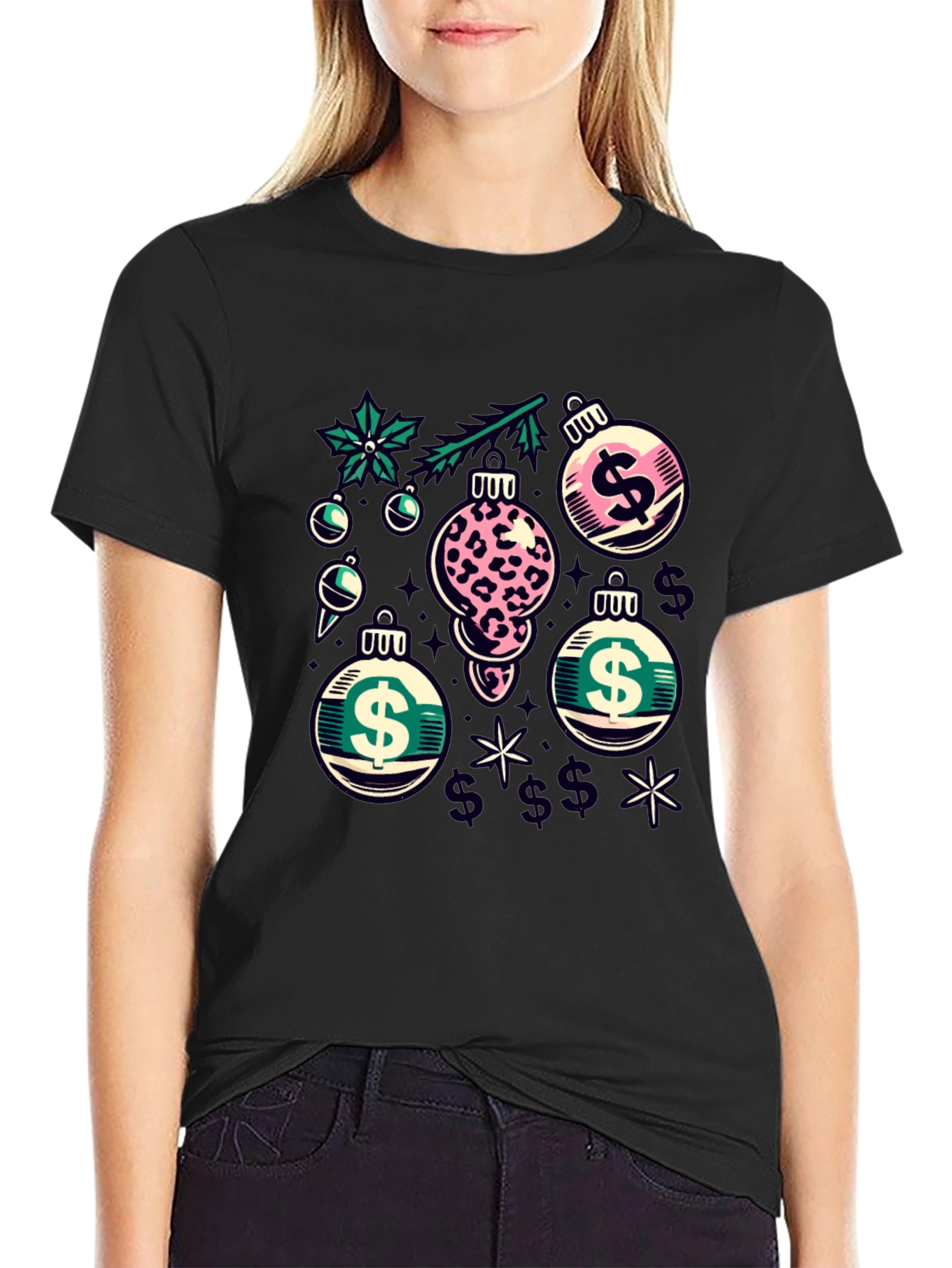 Festive Dollar Sign Ornament T-Shirt