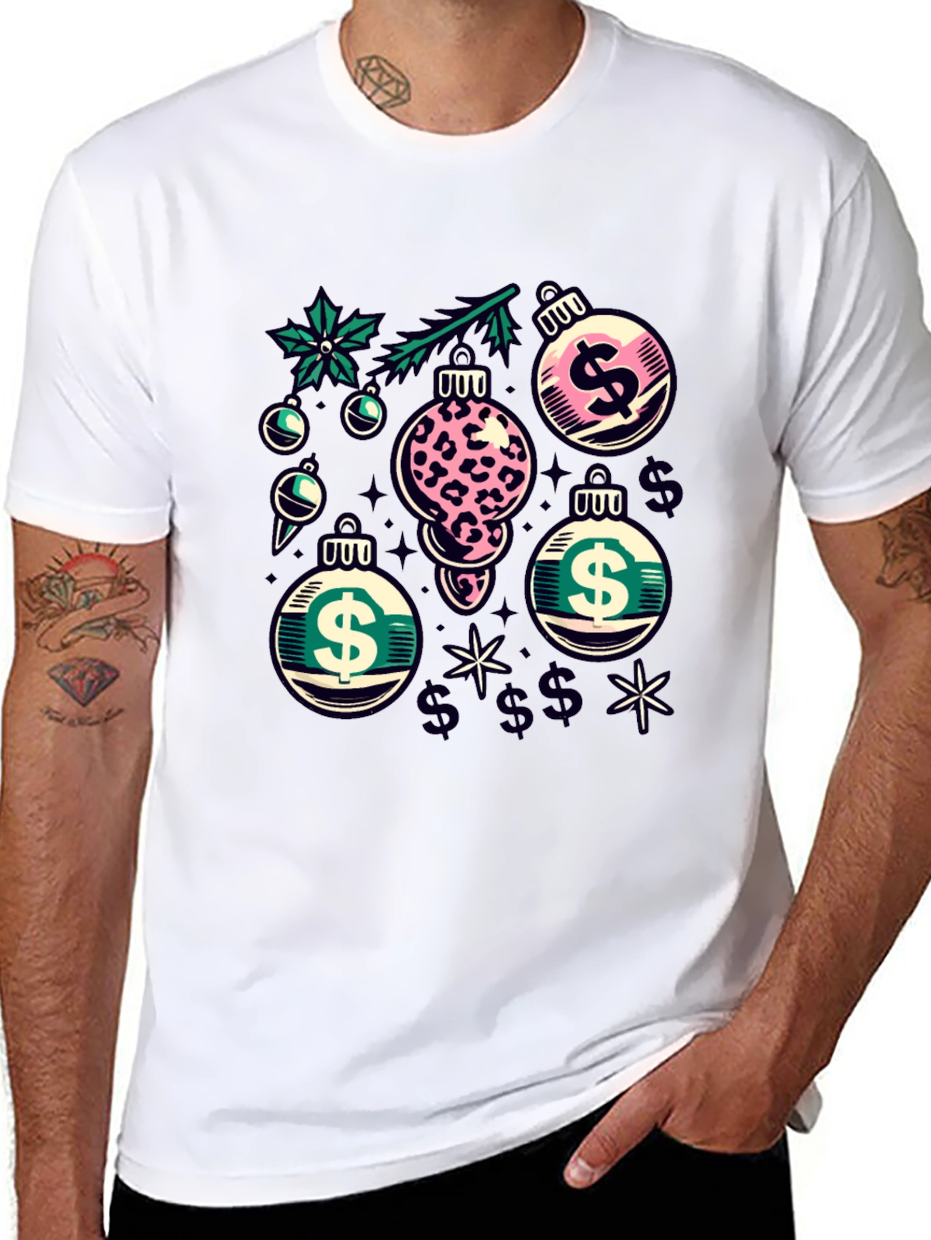Festive Dollar Sign Ornament T-Shirt