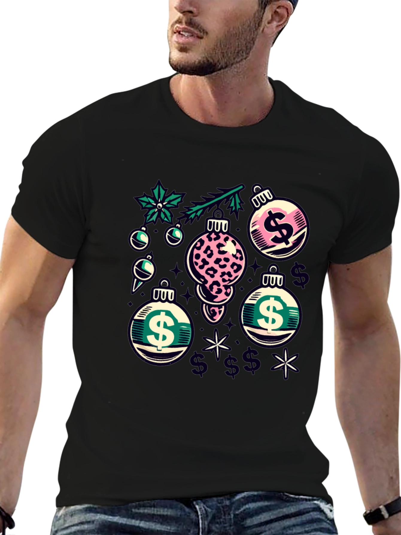 Festive Dollar Sign Ornament T-Shirt