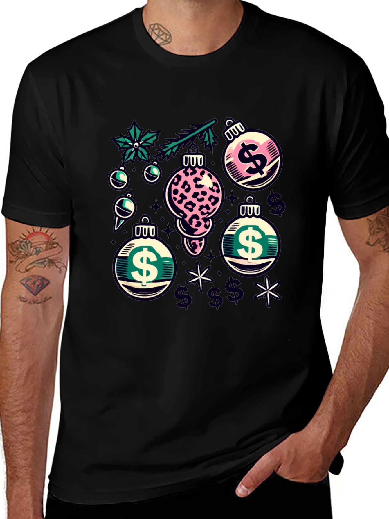 Festive Dollar Sign Ornament T-Shirt