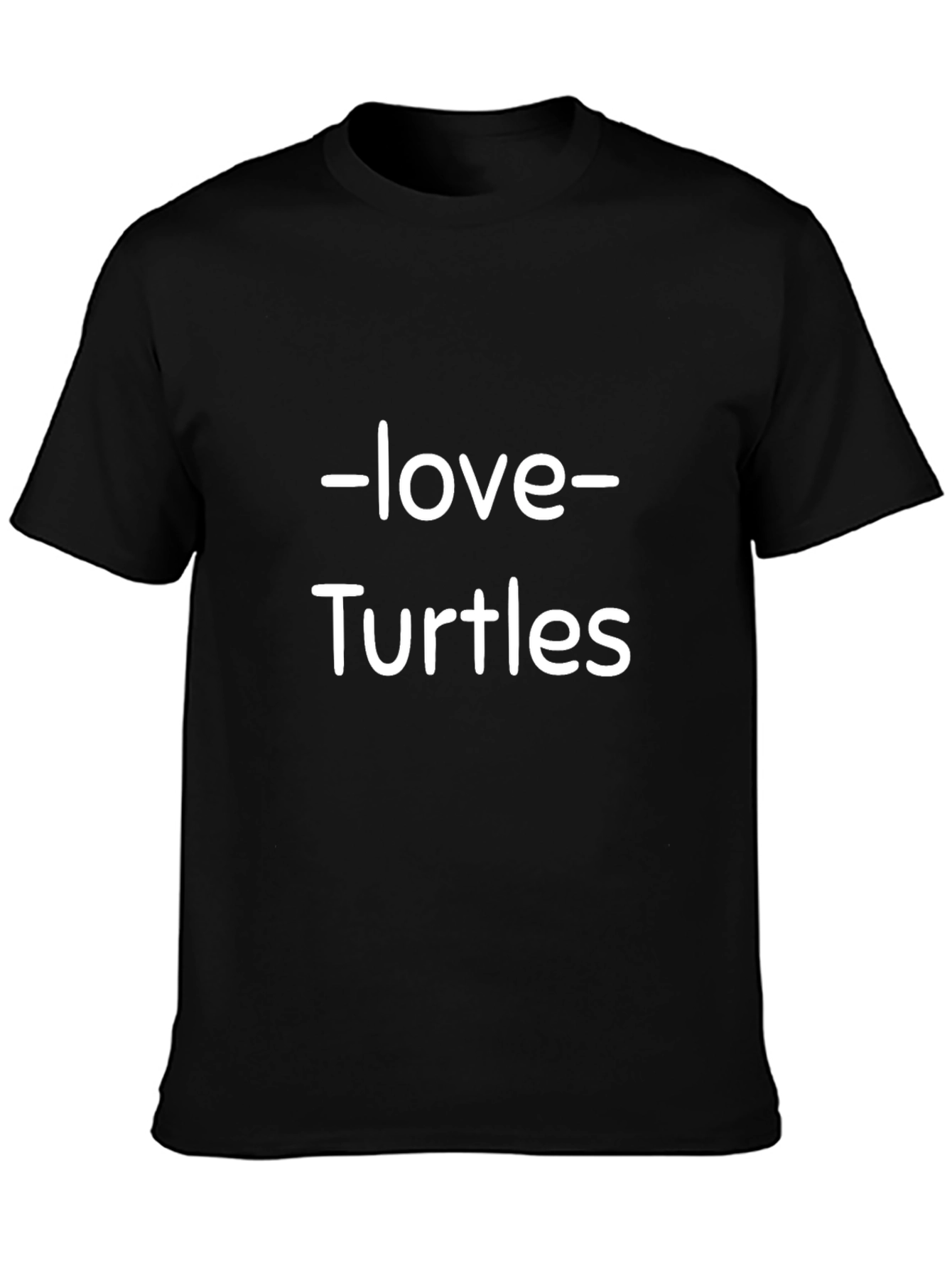 Love Turtles Black T-Shirt
