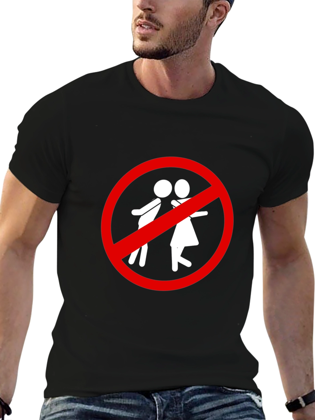 Forbidden Love Tee - Novelty Graphic T-Shirt