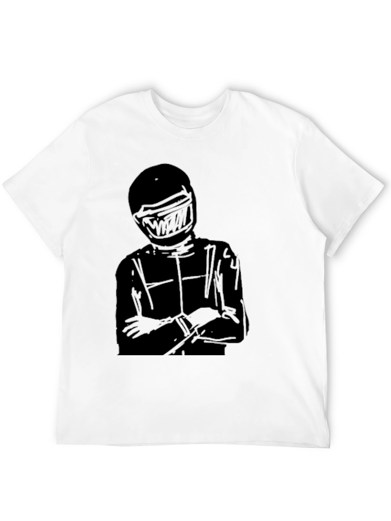 Racer Silhouette T-Shirt - Black