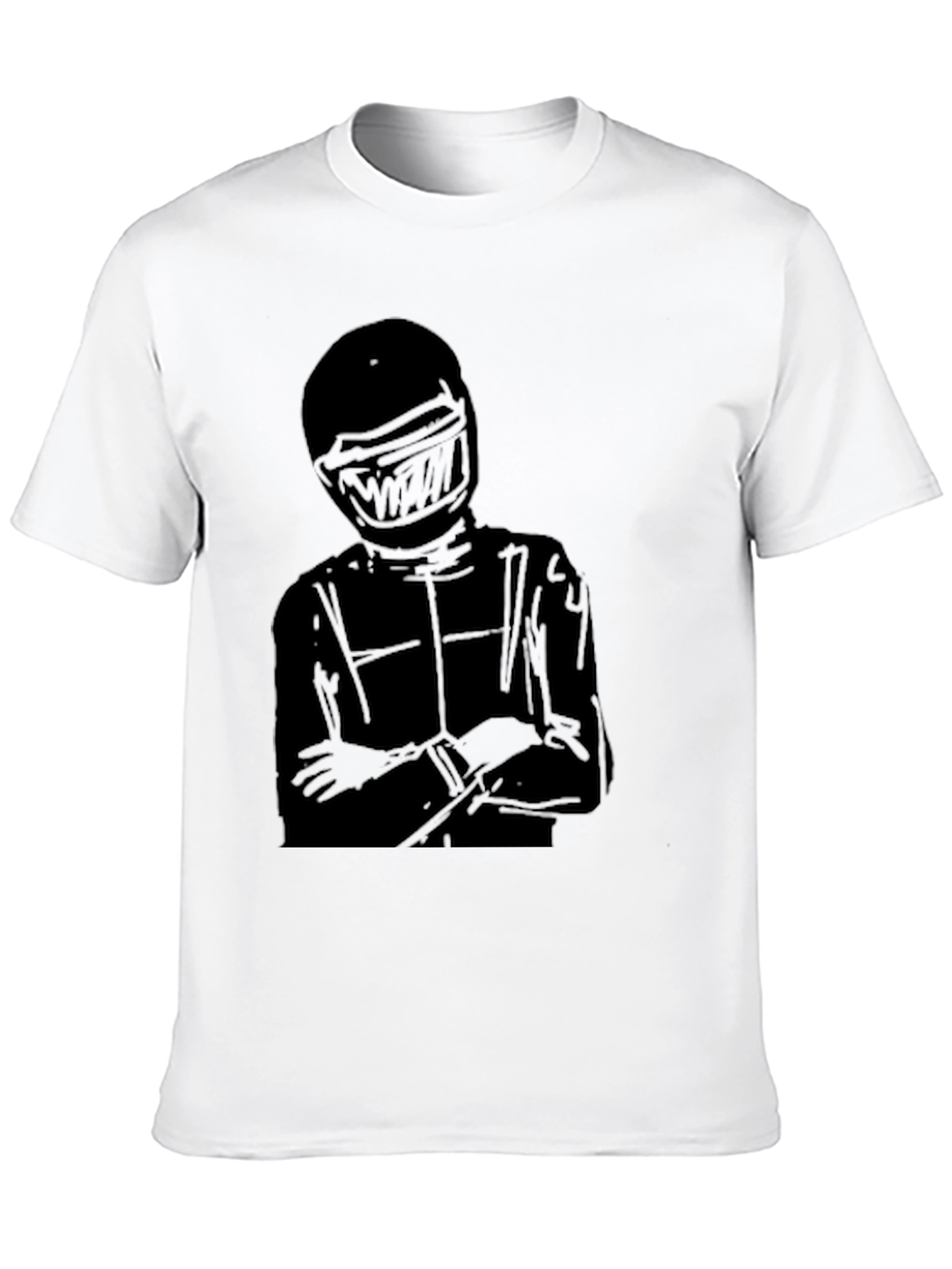 Racer Silhouette T-Shirt - Black