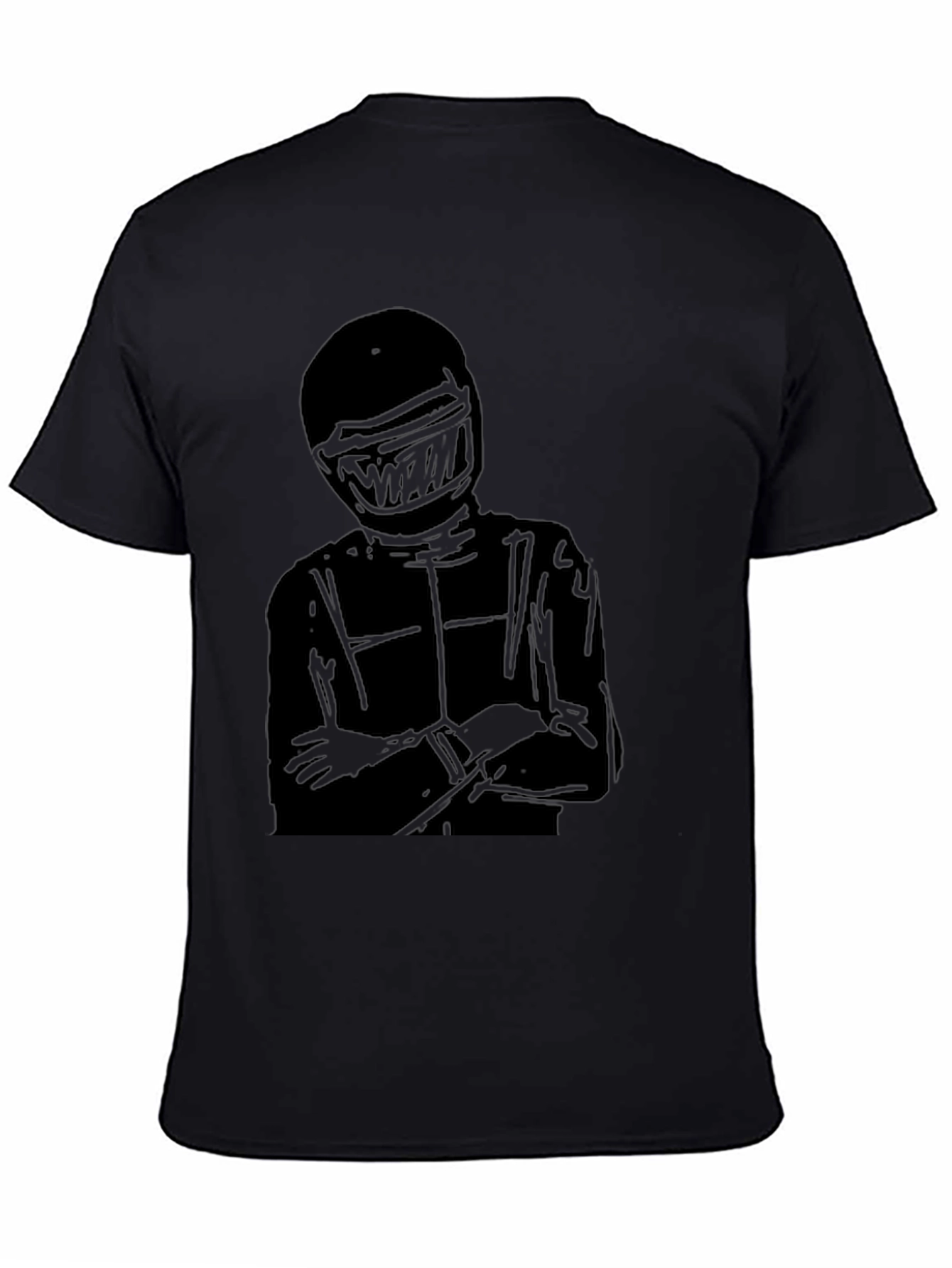 Racer Silhouette T-Shirt - Black