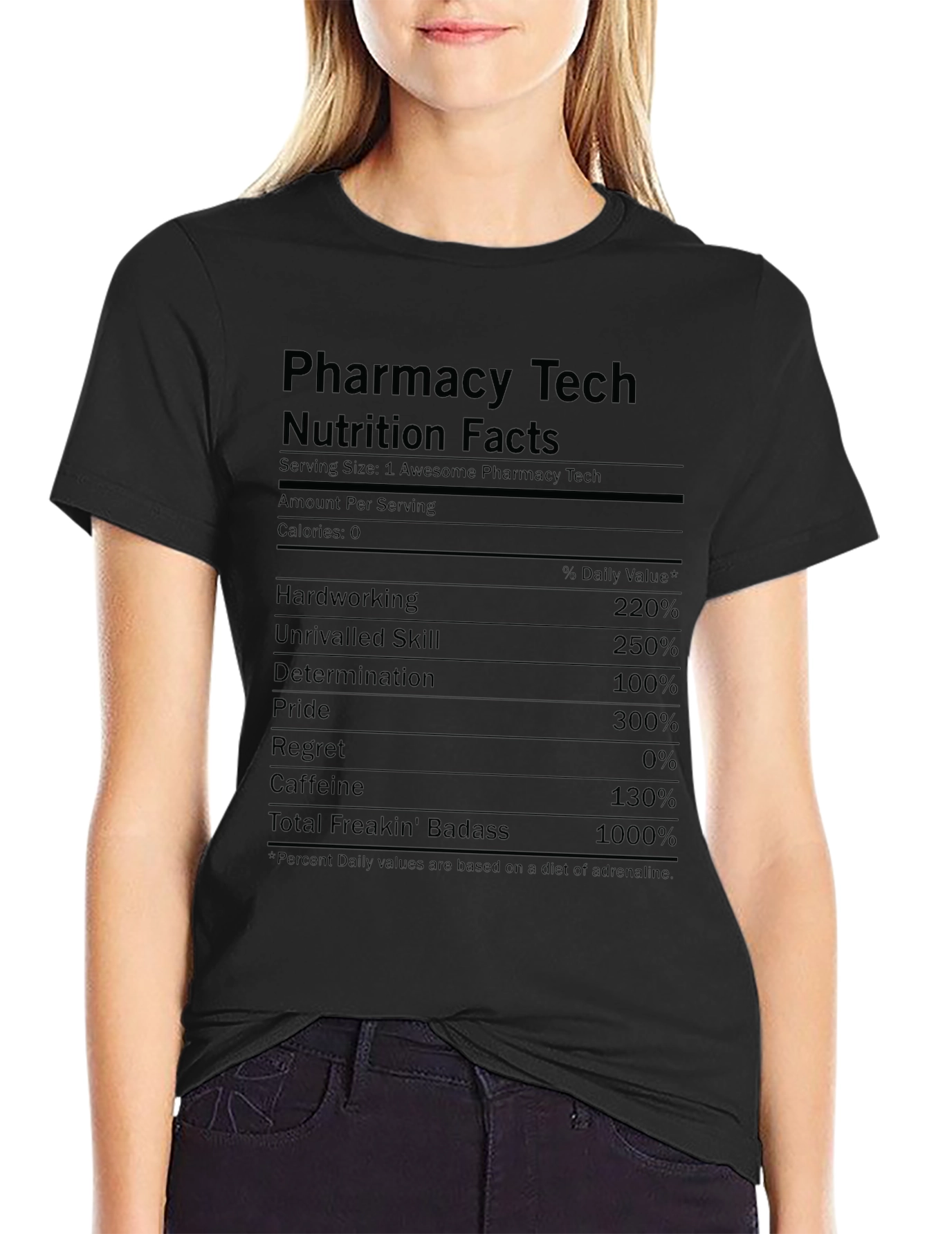 Pharmacy Tech Nutrition Facts T-Shirt