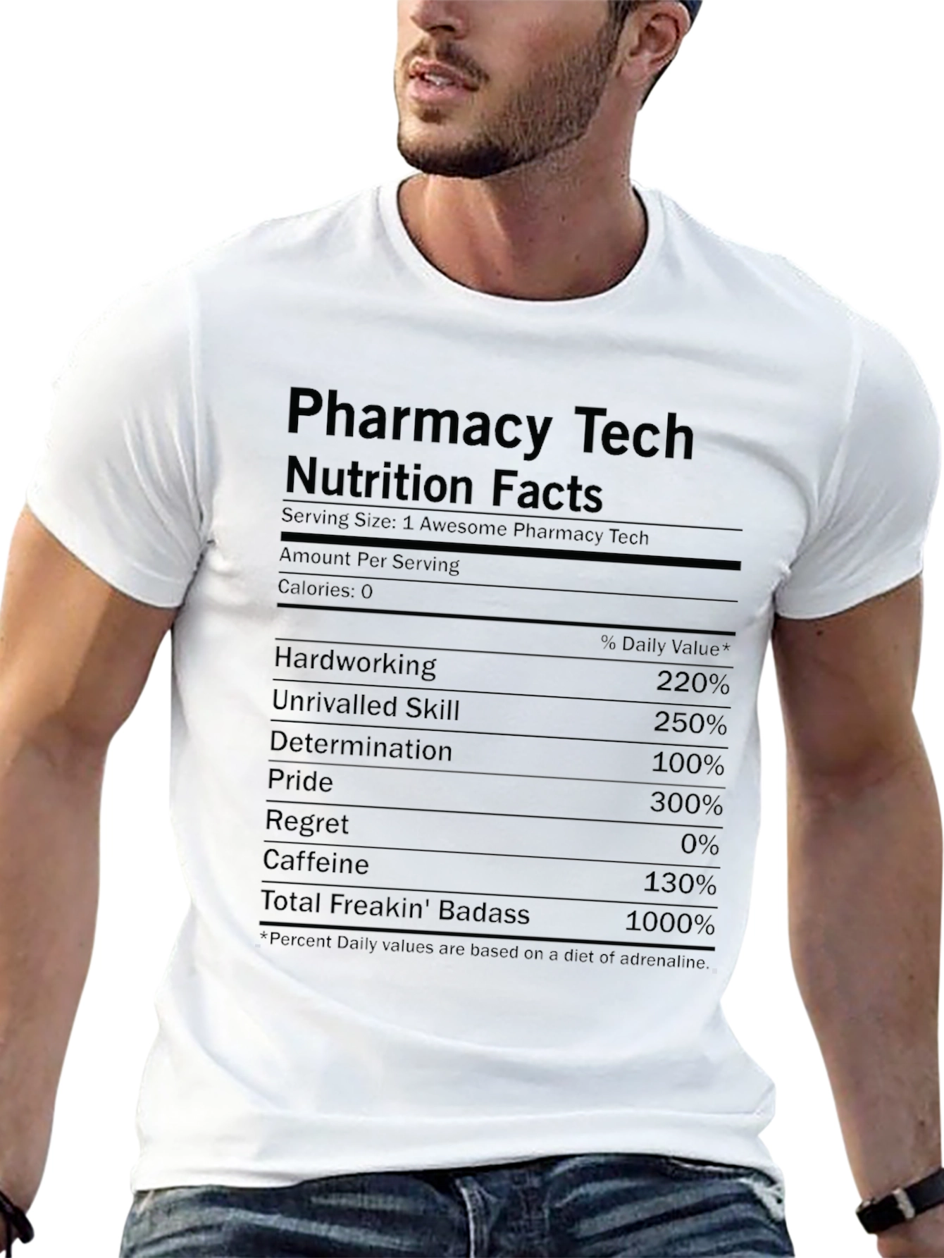 Pharmacy Tech Nutrition Facts T-Shirt