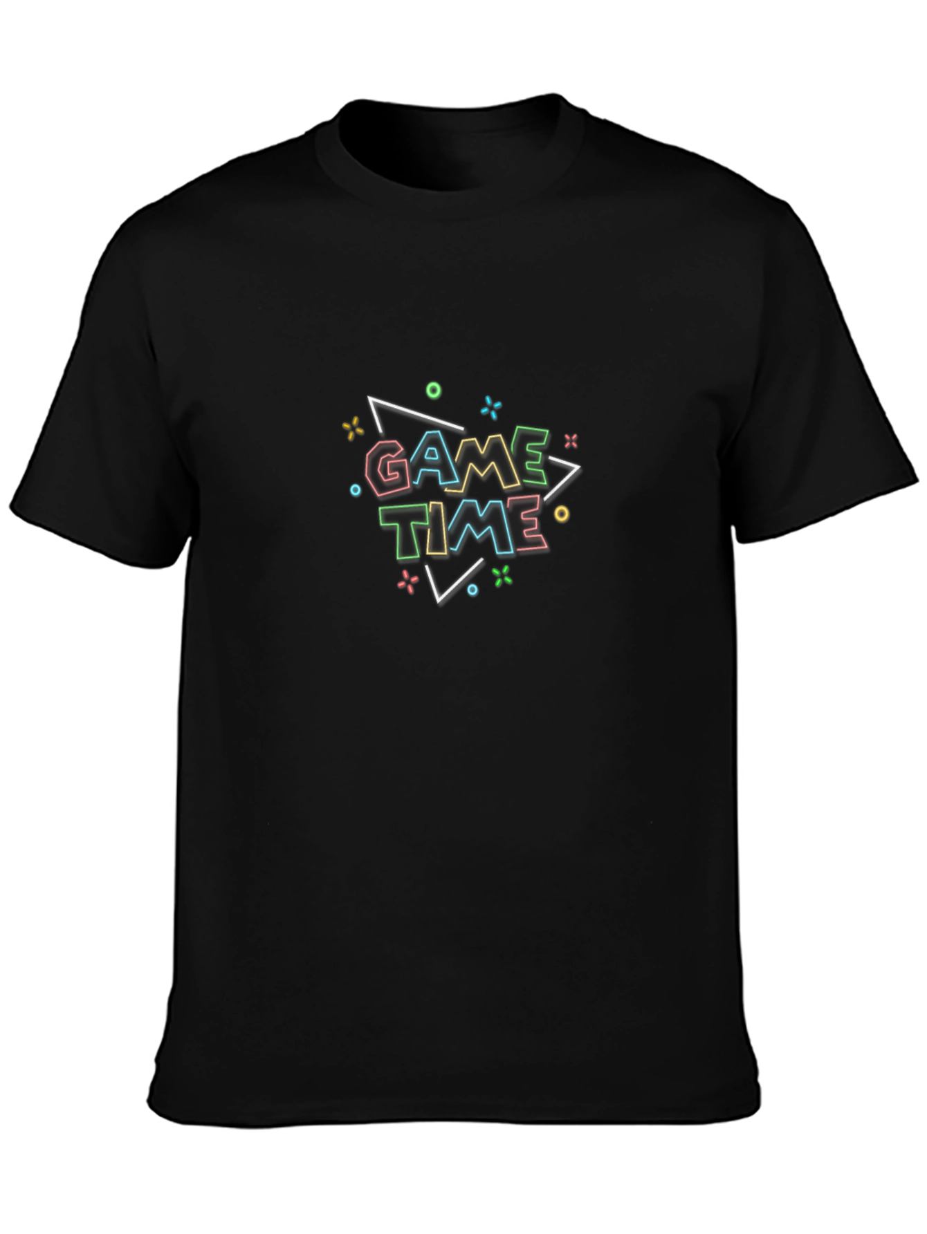 Game Time Black Graphic Tee - Fun Casual Style
