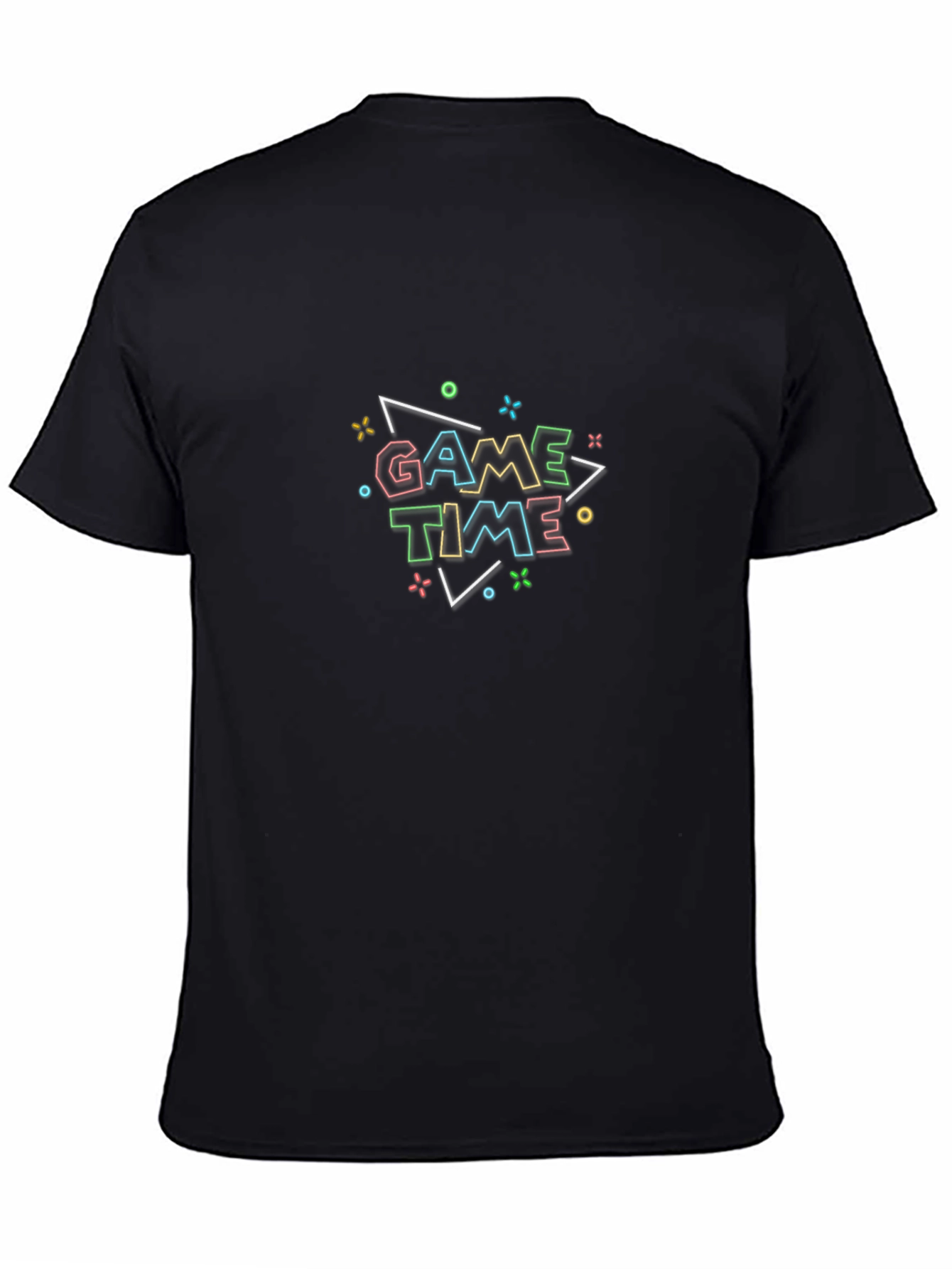 Game Time Black Graphic Tee - Fun Casual Style