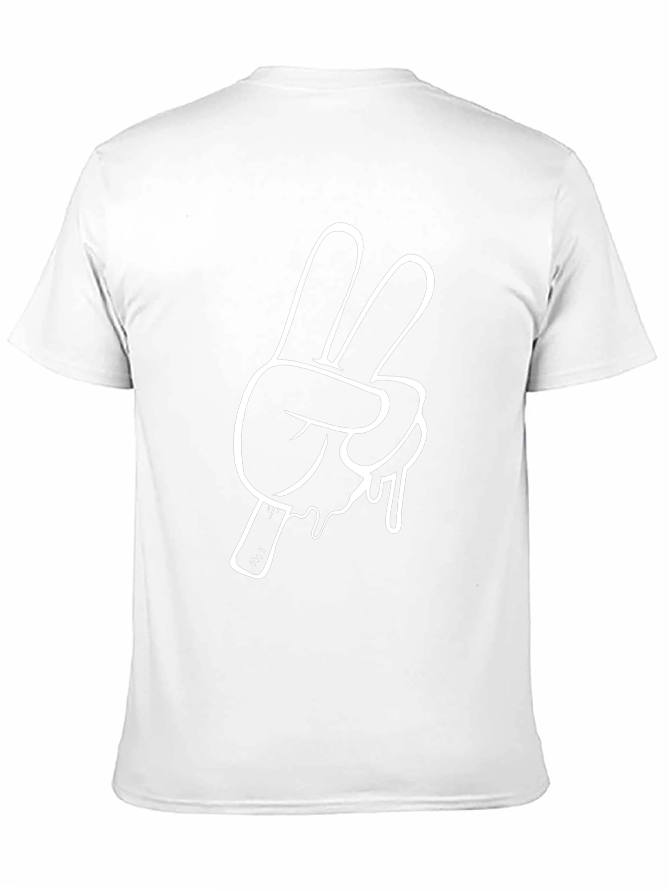 Cool Peace Sign Graphic Tee - Black