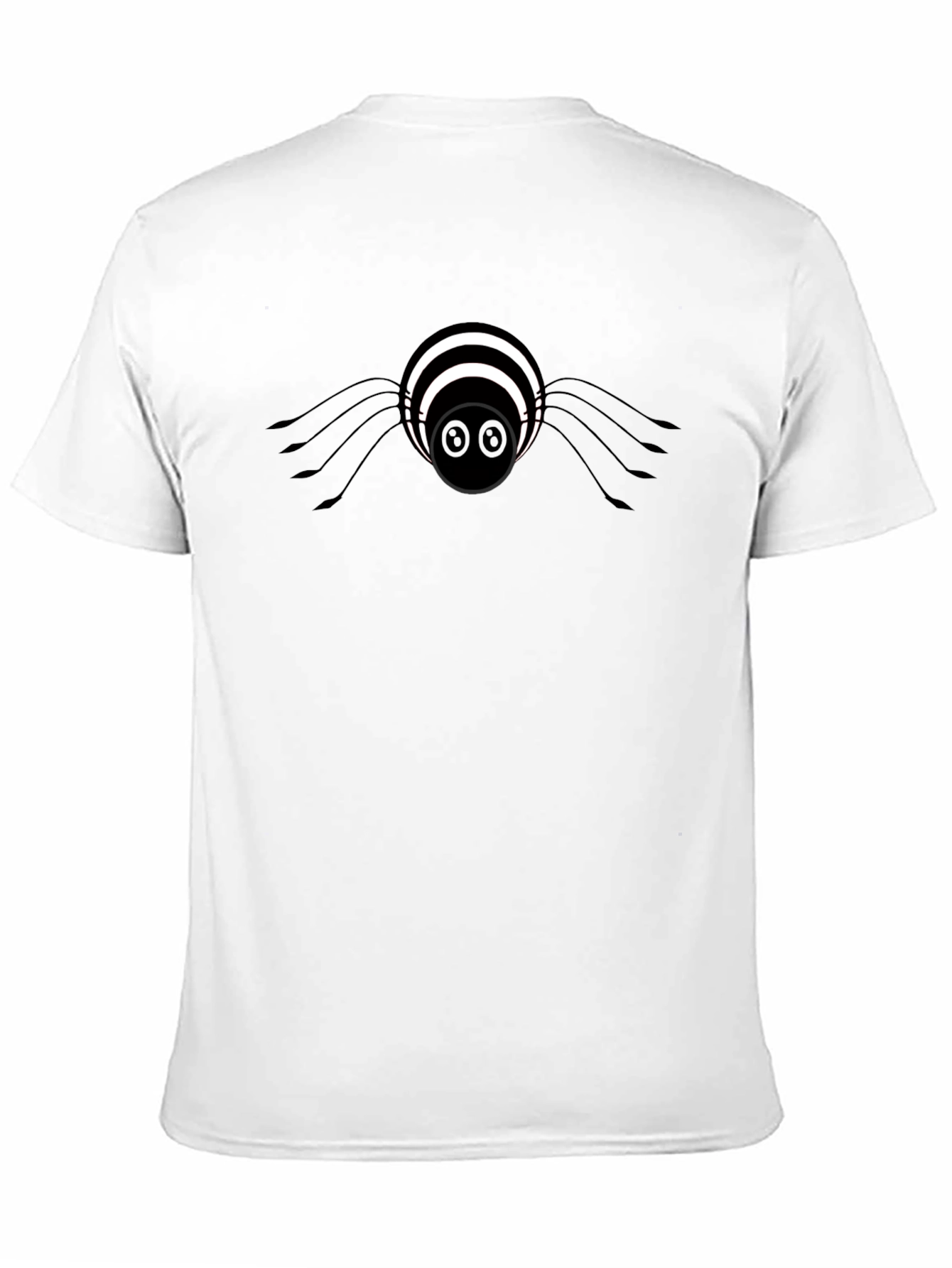 Black Spider Graphic Tee - Mens Casual Cotton Shirt