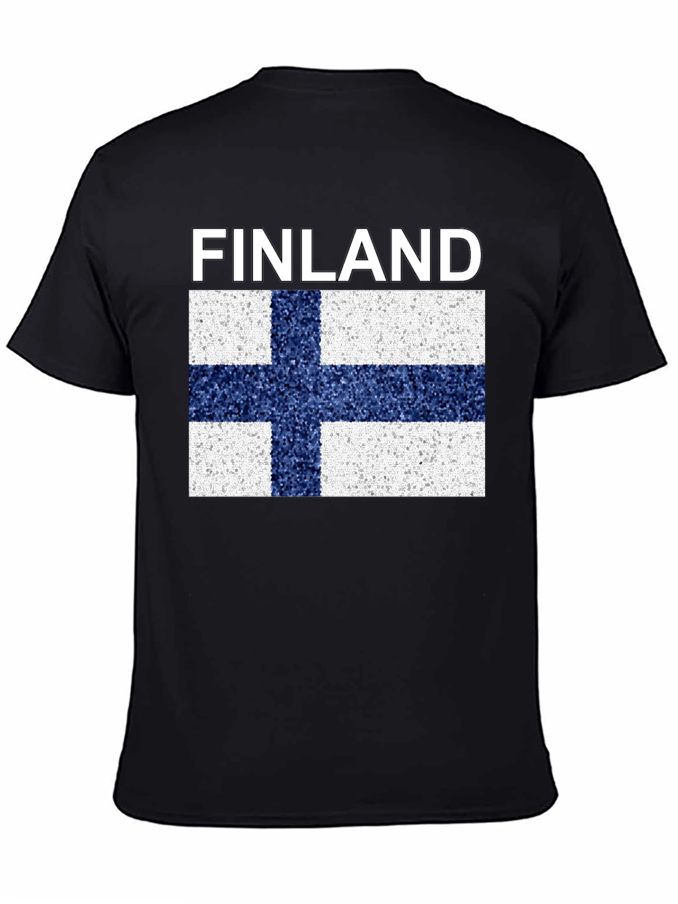 Finland Flag T-Shirt - Black Graphic Tee