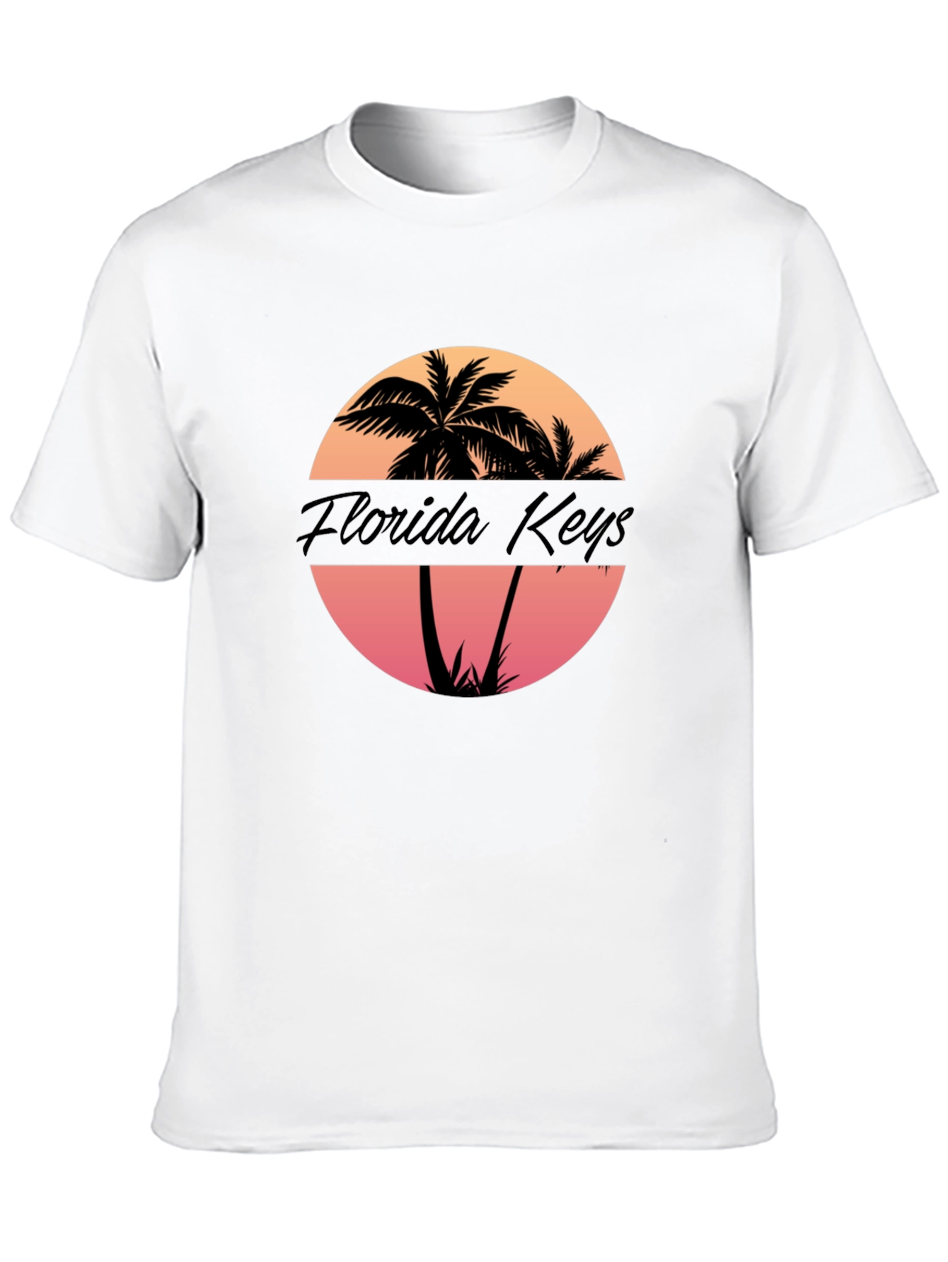 Florida Keys Palm Tree Sunset Graphic T-Shirt