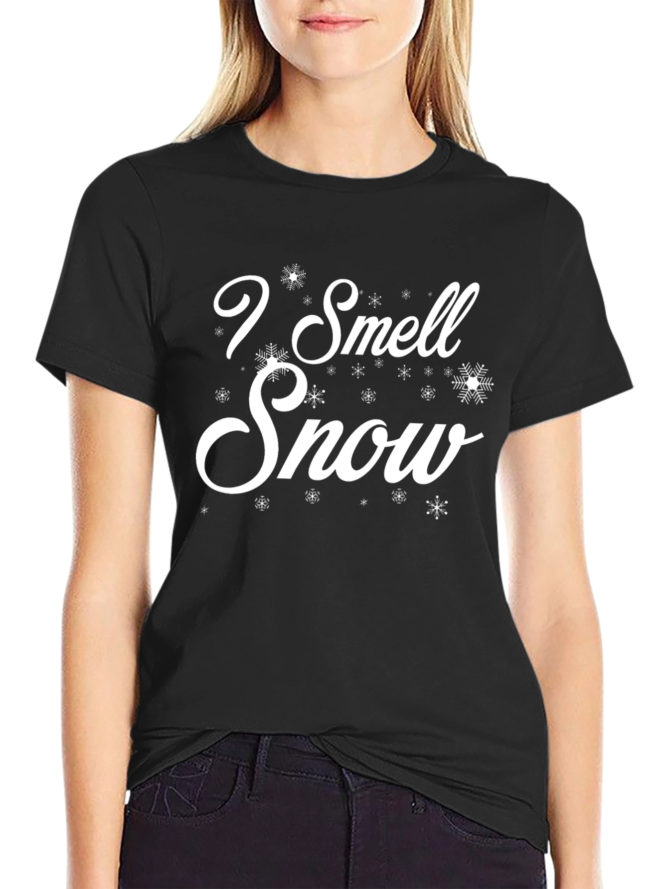 I Smell Snow Graphic T-Shirt - Winter Holiday Tee