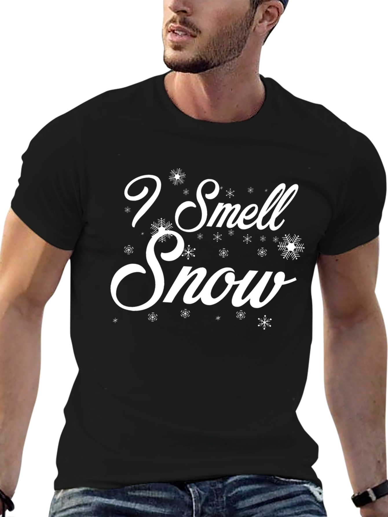I Smell Snow Graphic T-Shirt - Winter Holiday Tee