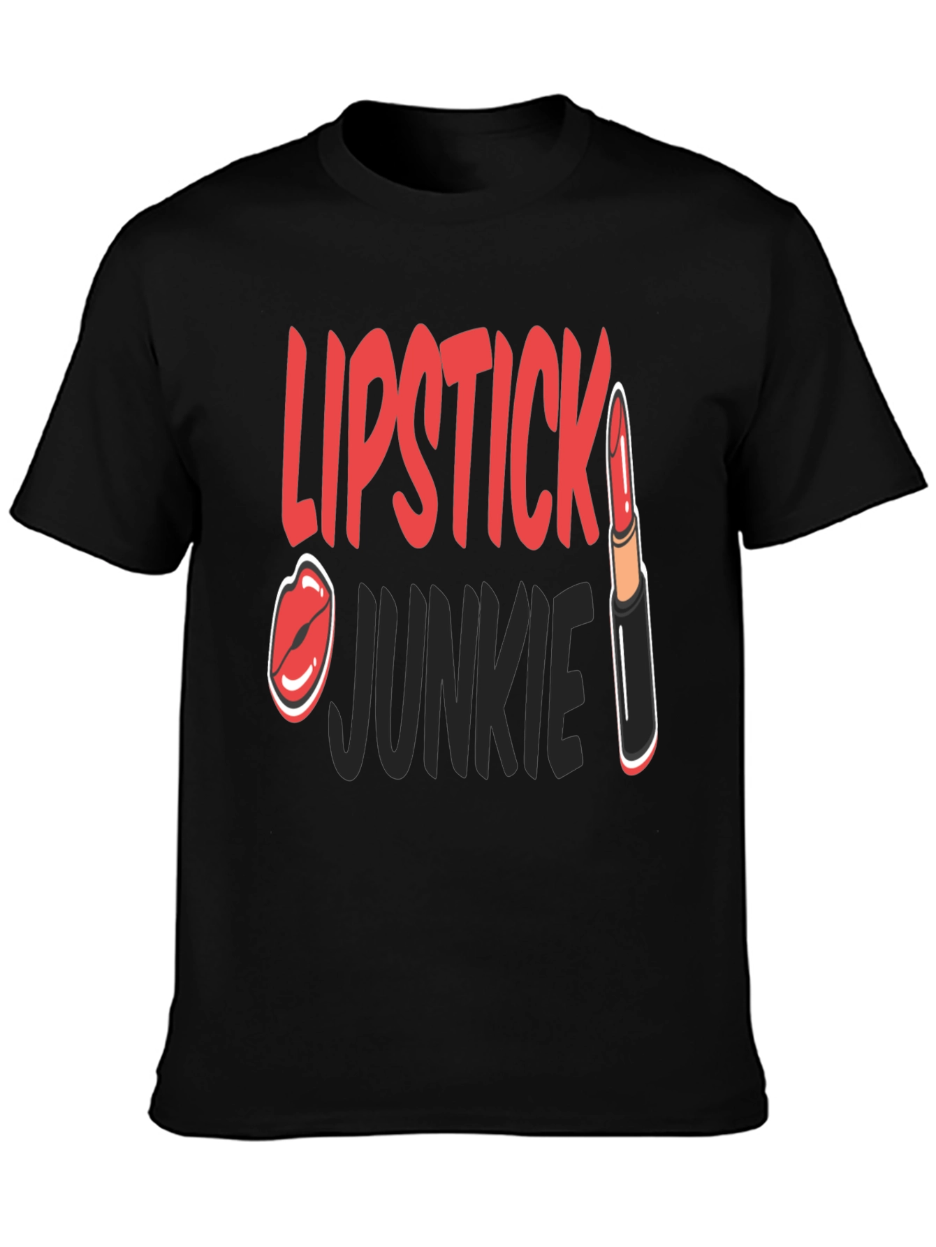 Lipstick Junkie Graphic T-Shirt