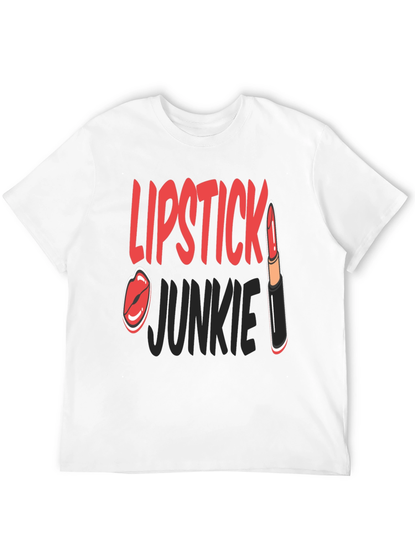 Lipstick Junkie Graphic T-Shirt
