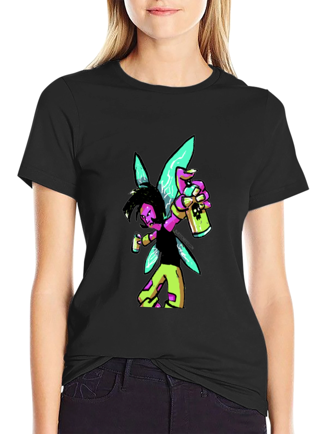 Fairy Graffiti Artist Graphic Tee