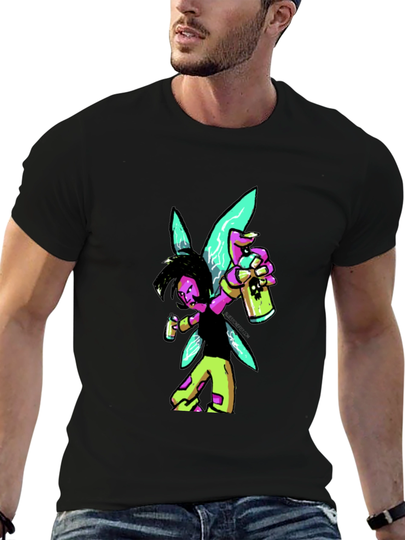 Fairy Graffiti Artist Graphic Tee