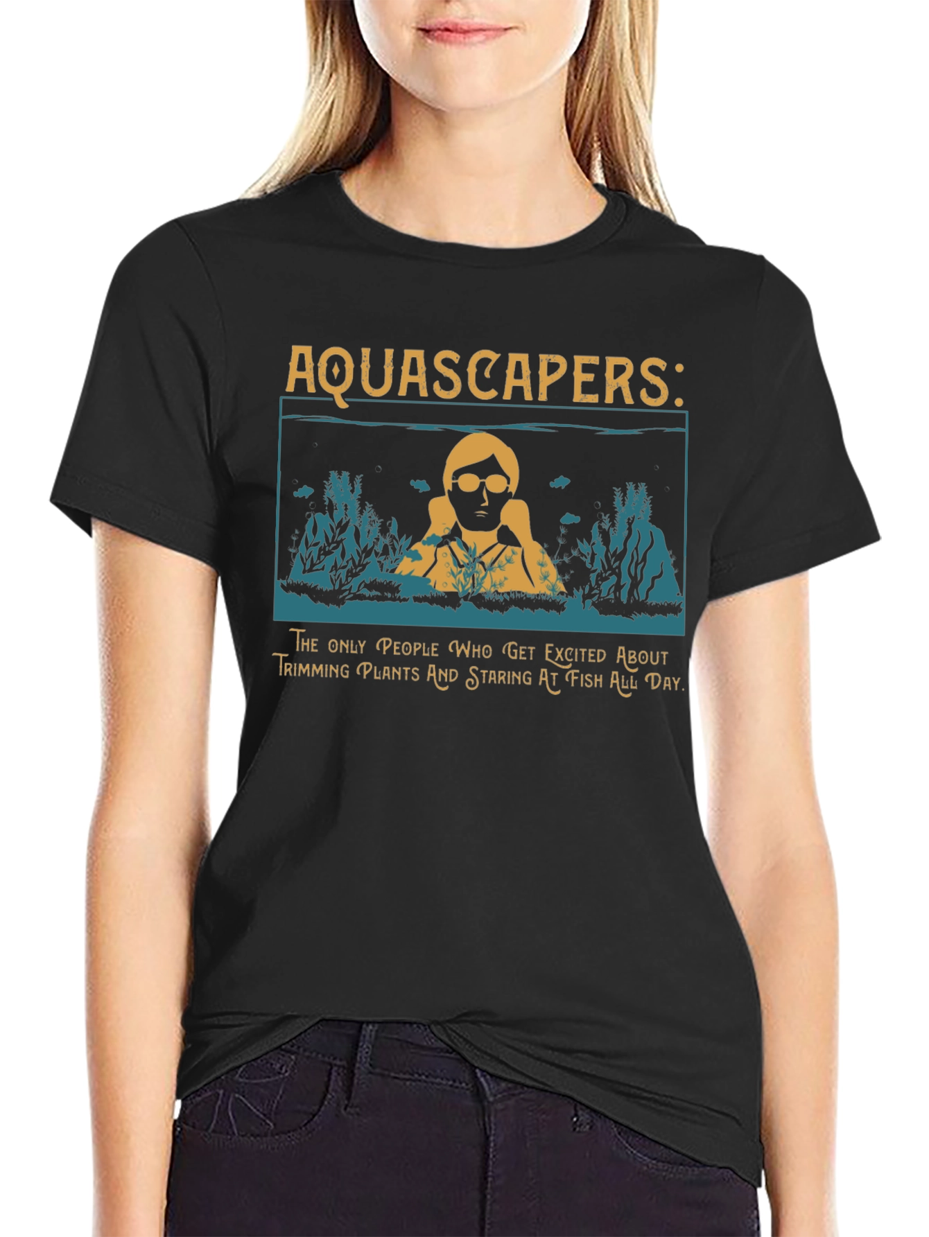 Aquascapers Graphic T-Shirt - Funny Fish Keeping Tee