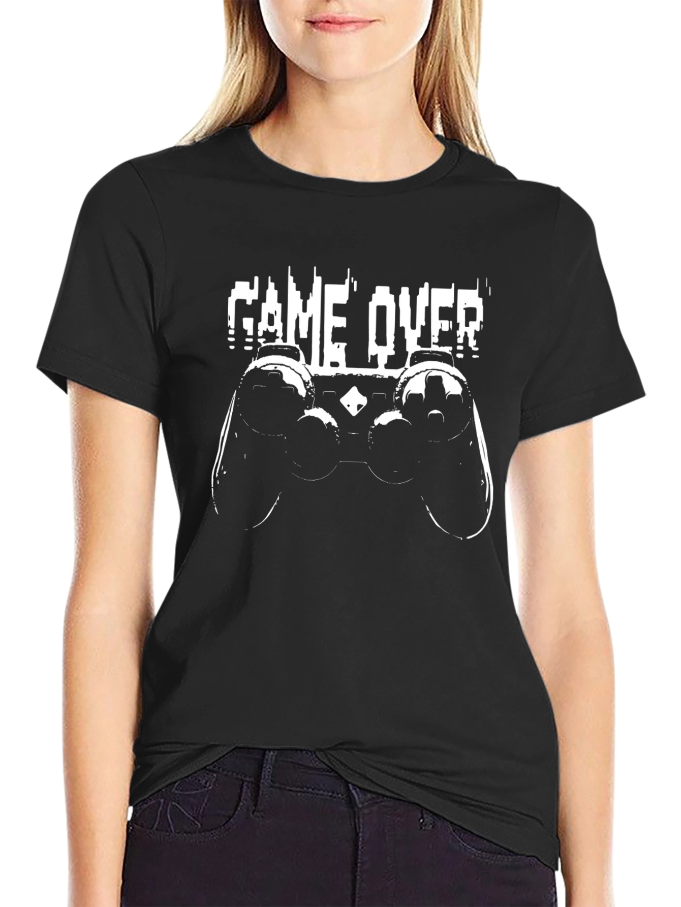Game Over Controller T-Shirt - Black