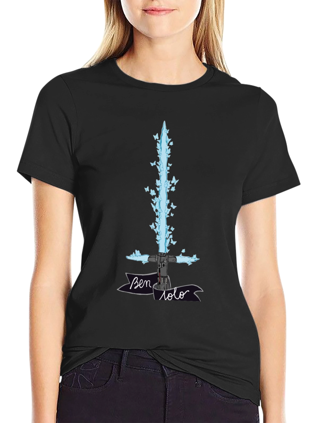 Ben Solo Lightsaber Butterfly T-Shirt