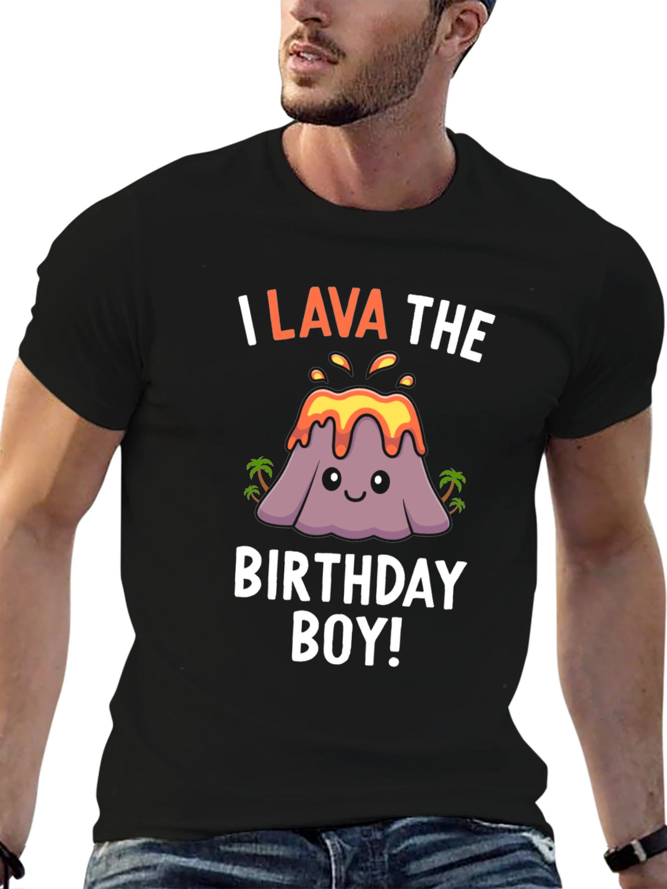 I Lava the Birthday Boy T-Shirt Volcano Graphic