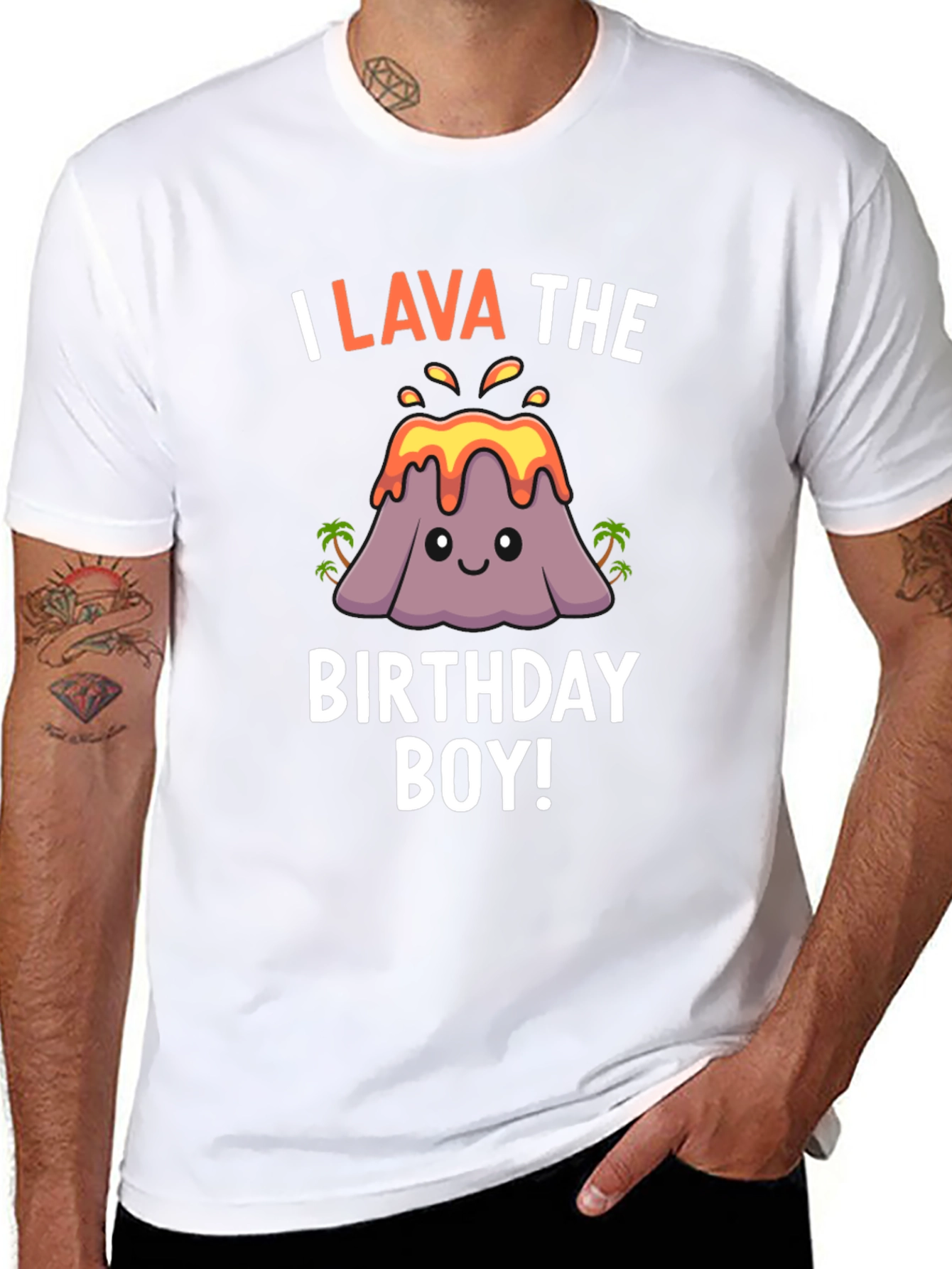 I Lava the Birthday Boy T-Shirt Volcano Graphic