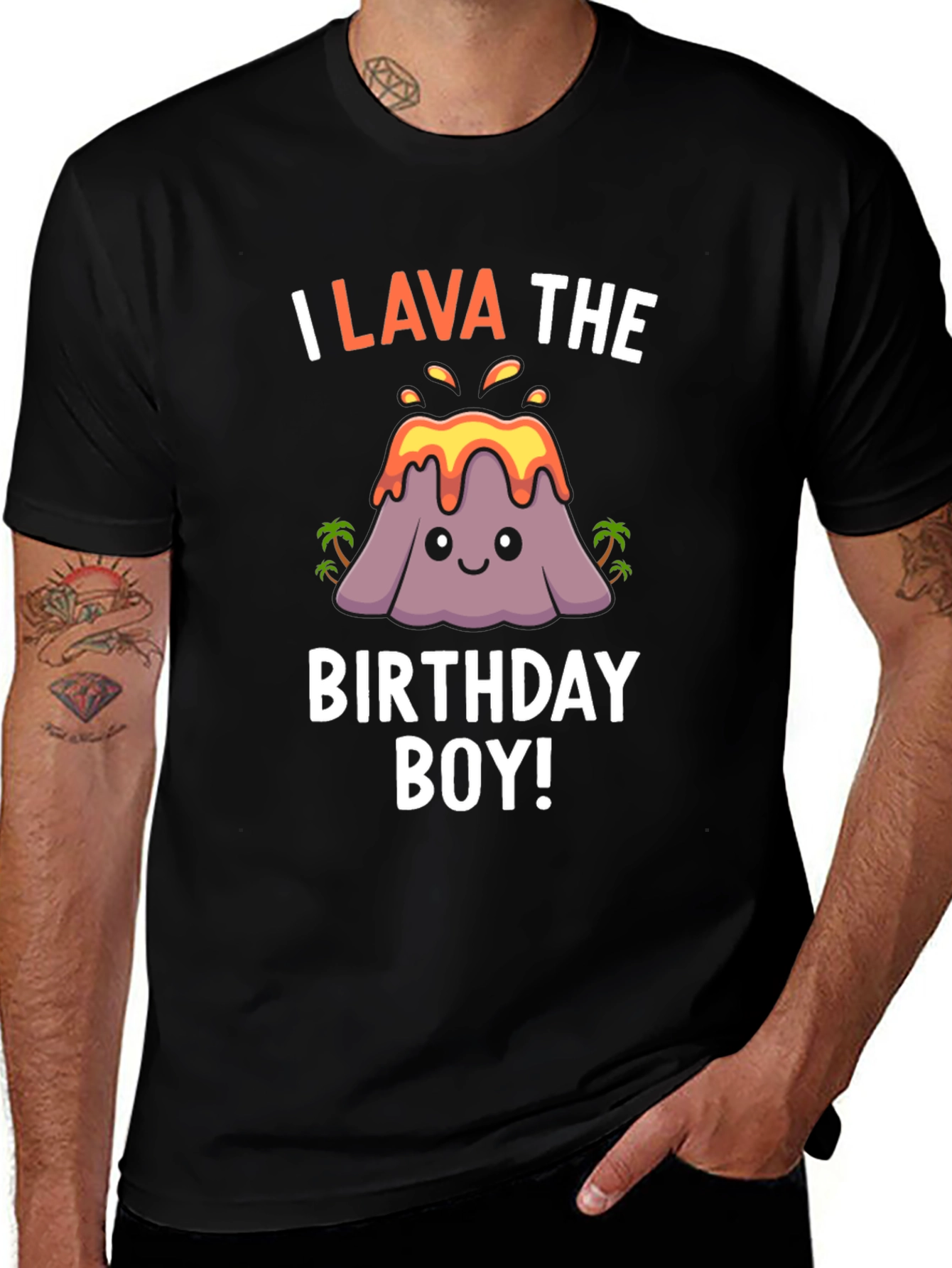 I Lava the Birthday Boy T-Shirt Volcano Graphic