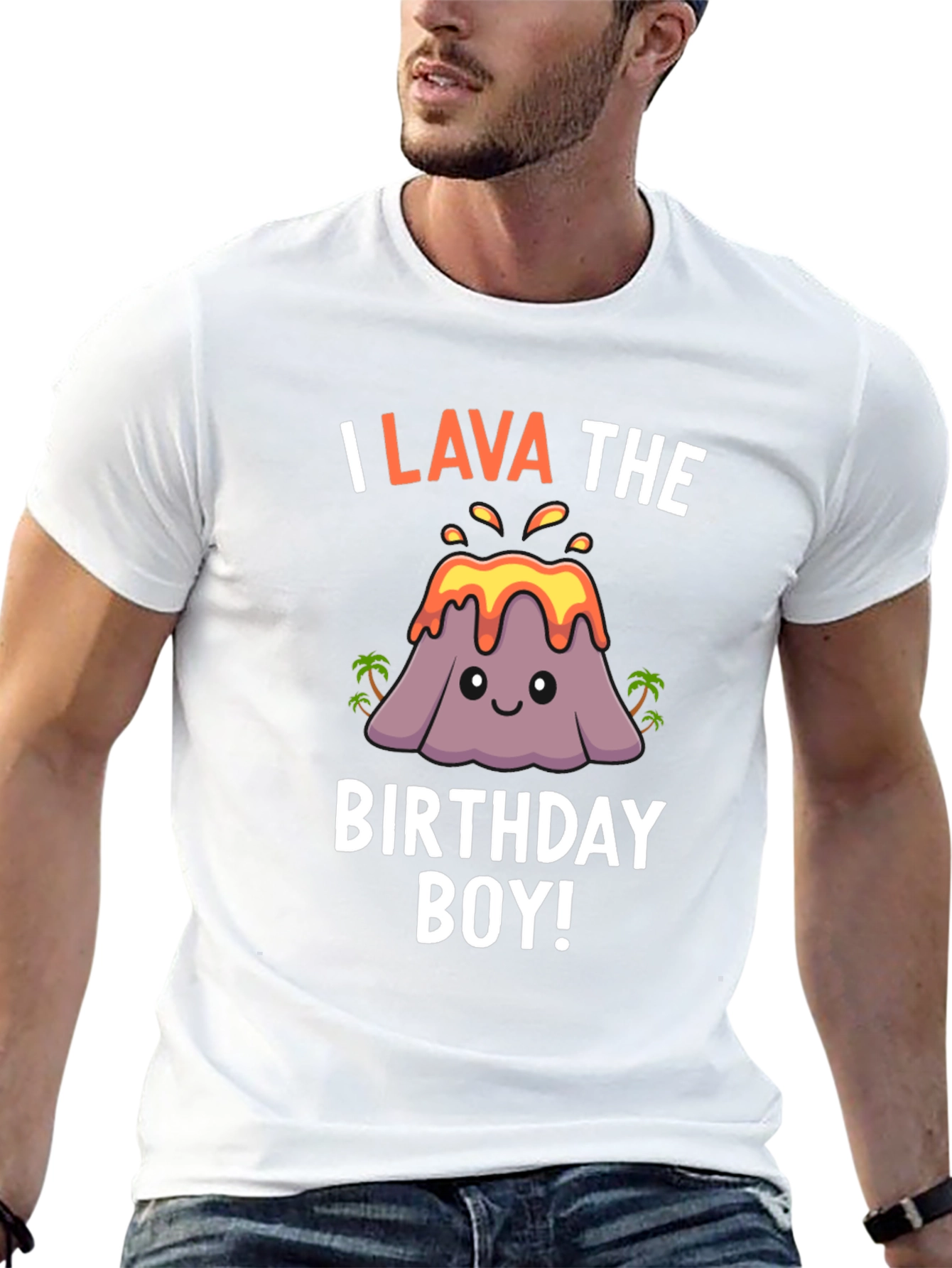 I Lava the Birthday Boy T-Shirt Volcano Graphic