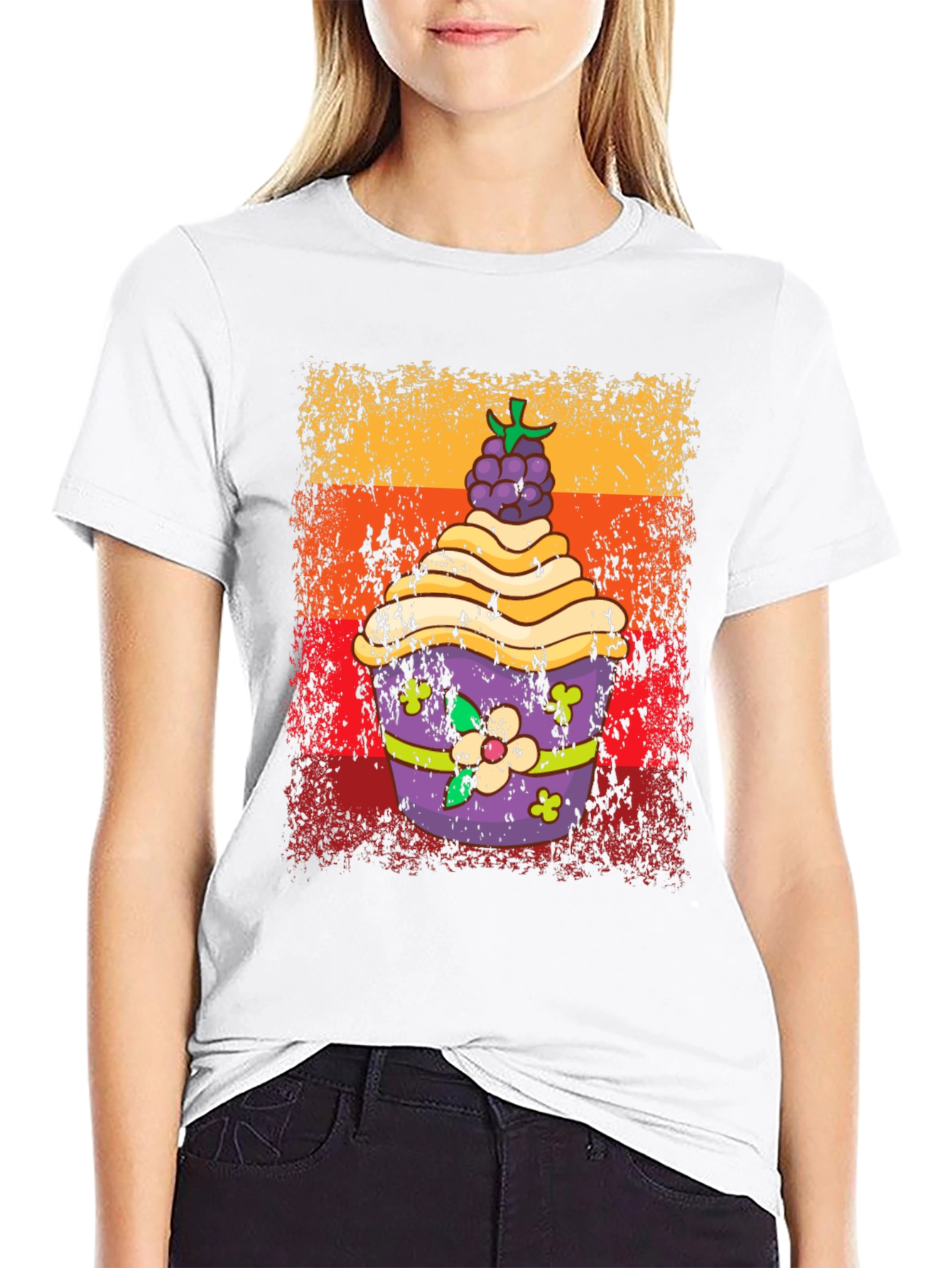 Retro Cupcake Graphic Tee