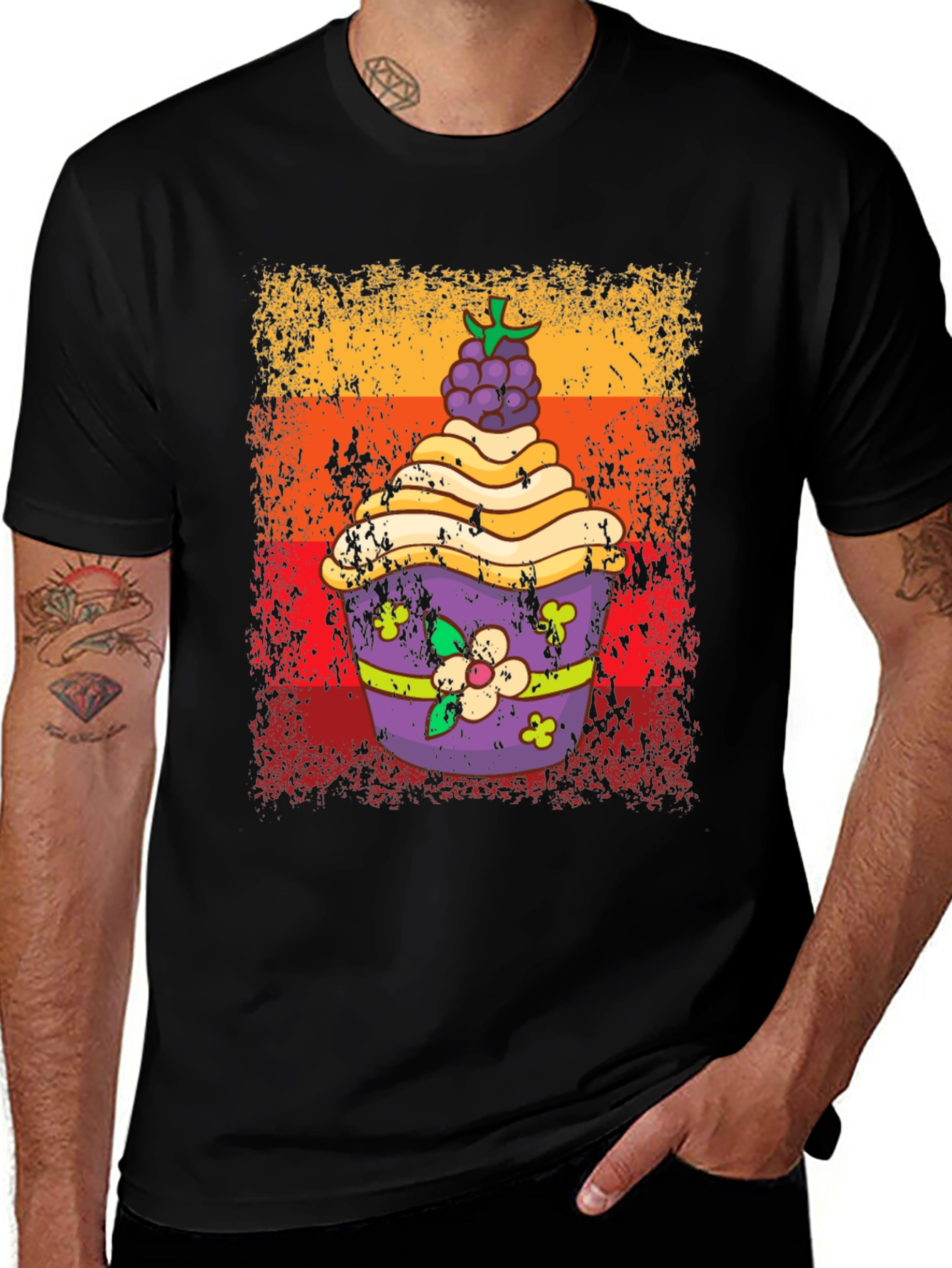 Retro Cupcake Graphic Tee