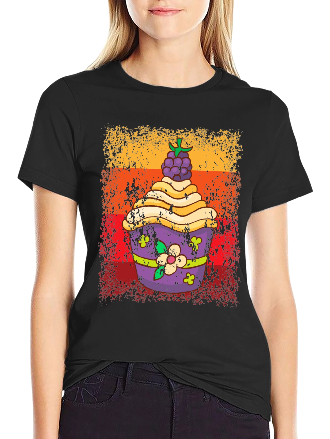 Retro Cupcake Graphic Tee