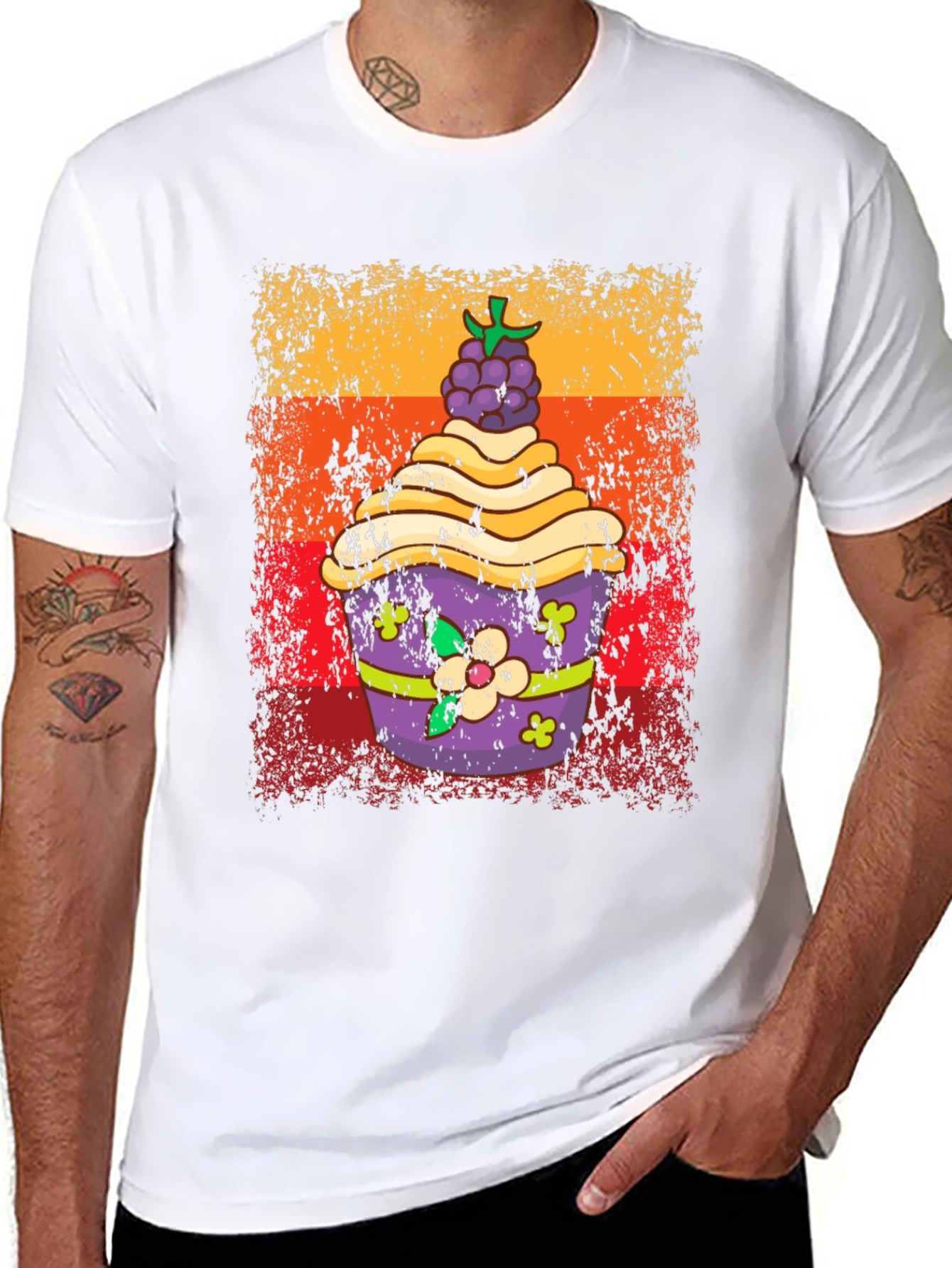 Retro Cupcake Graphic Tee