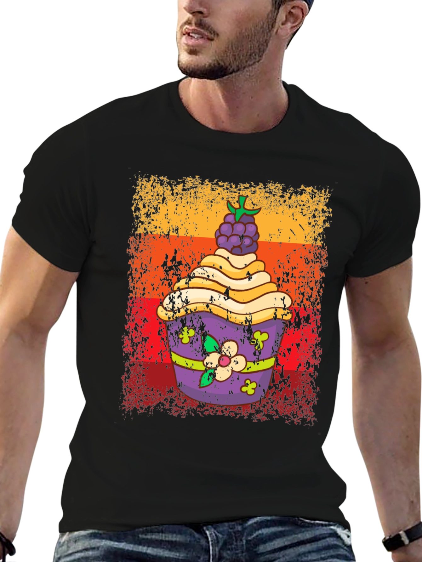 Retro Cupcake Graphic Tee